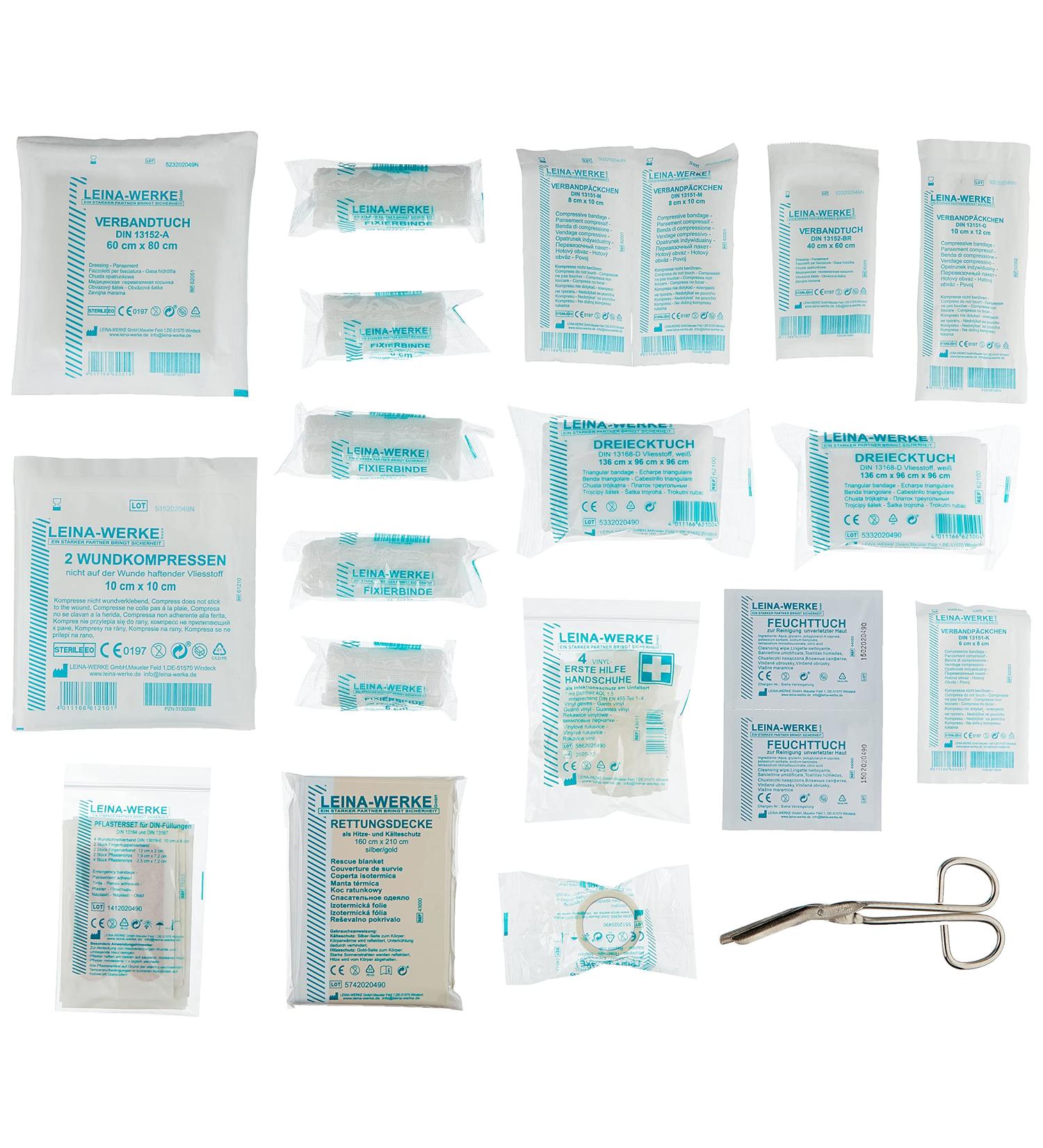Buy LEINA-WERKE REF 12010 First Aid Refill Pack DIN 13164 - International Shipping Available - Buy Online on GoSupps.com