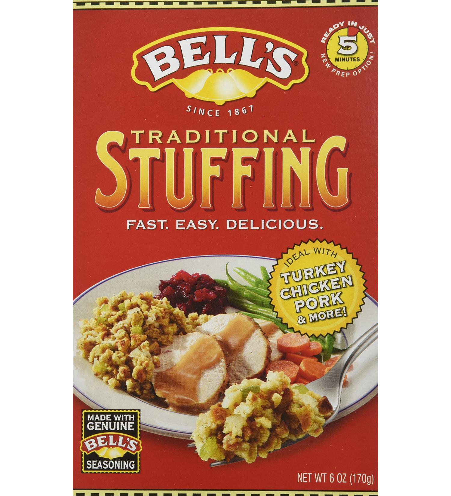 Bell's Traditional Ready Mixed Stuffing 6 Oz - Pack of 3 | Delicious & Easy to Prepare - Buy Online on GoSupps.com