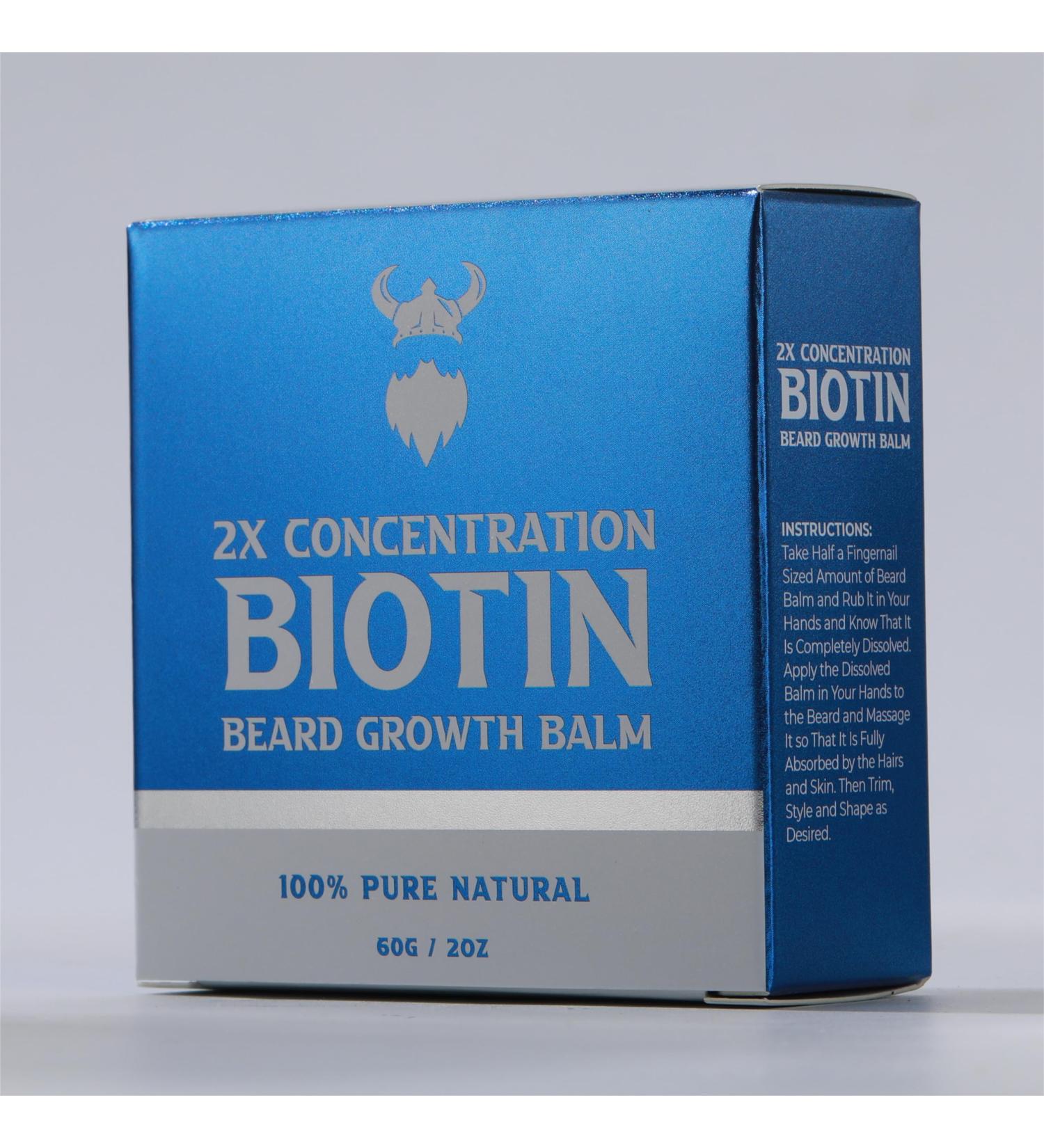 2X Concentration Biotin Beard Balm for Men-Purple Sandalwood