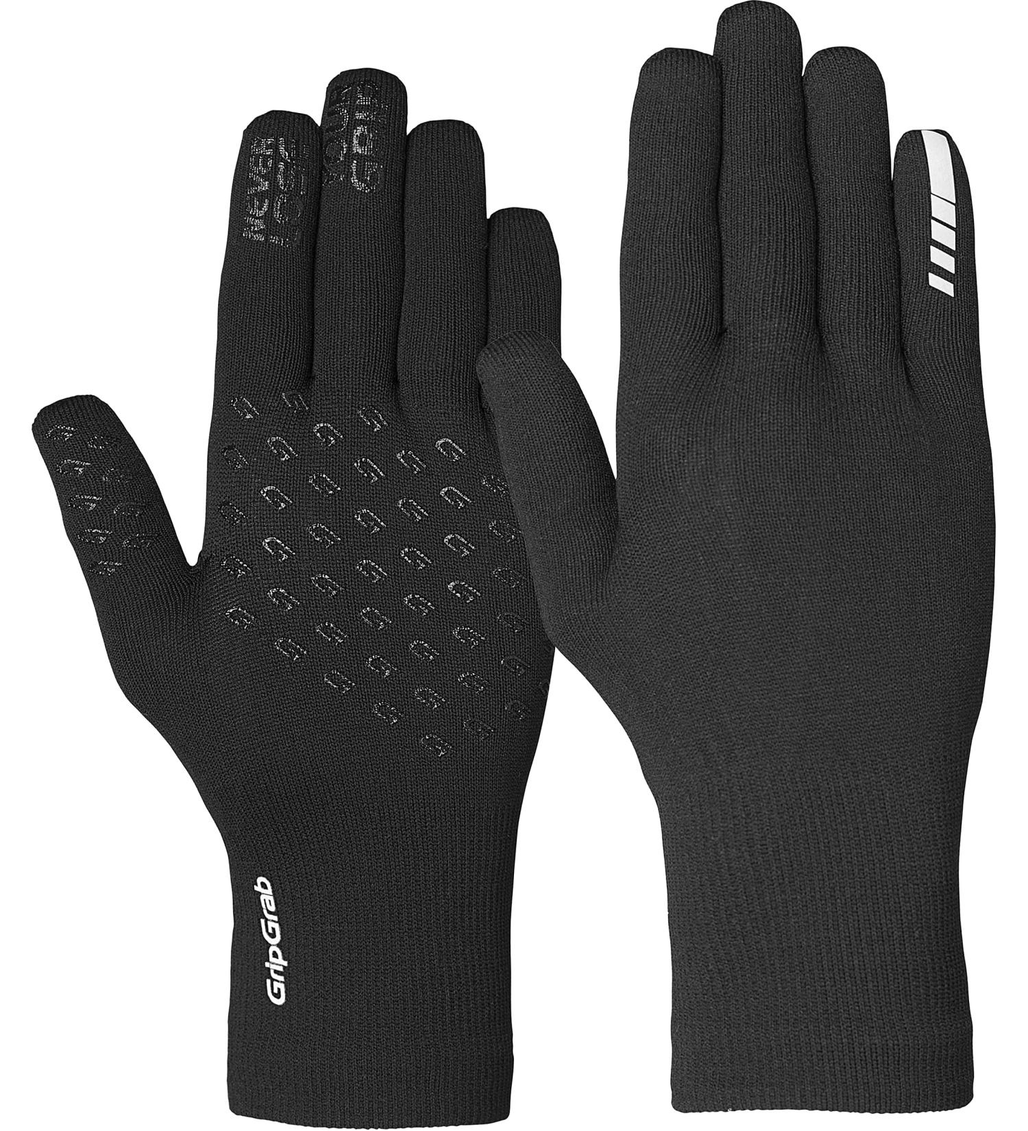 Grip Grave Waterproof Knitted Bicycle Gloves - Slipproof Windproof Thermo Cycling Rain Protection - XS-S Black - Buy Online on GoSupps.com