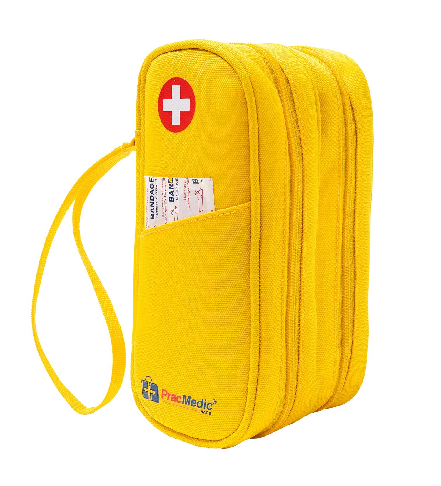 PracMedic Bags Epipen Carry Case - Insulin Cooler Travel Case for Diabetic Supplies - Yellow Diabetic Supply Bag - Buy Online on GoSupps.com