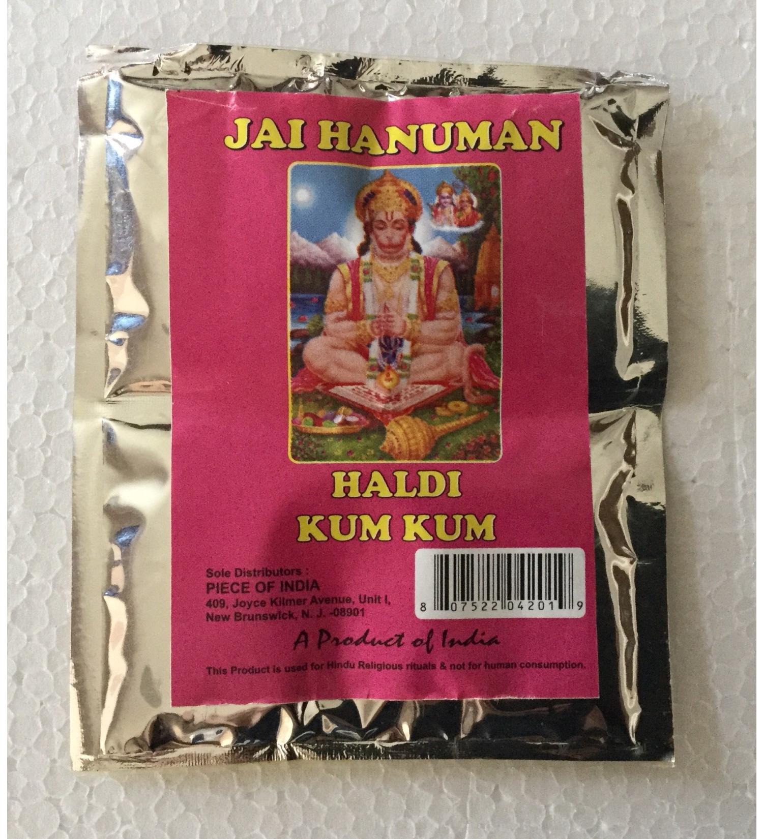 Jai Hanuman Haldi (Turmeric) & Kumkum for Hindu Rituals