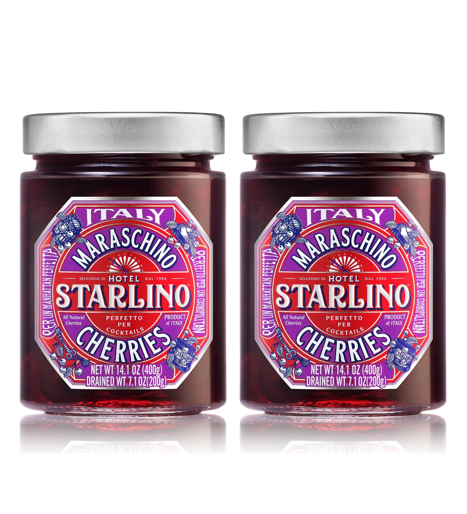Buy Starlino Italian Maraschino Cherries - 2x400g Jars | Premium Quality International Shipping - Buy Online on GoSupps.com