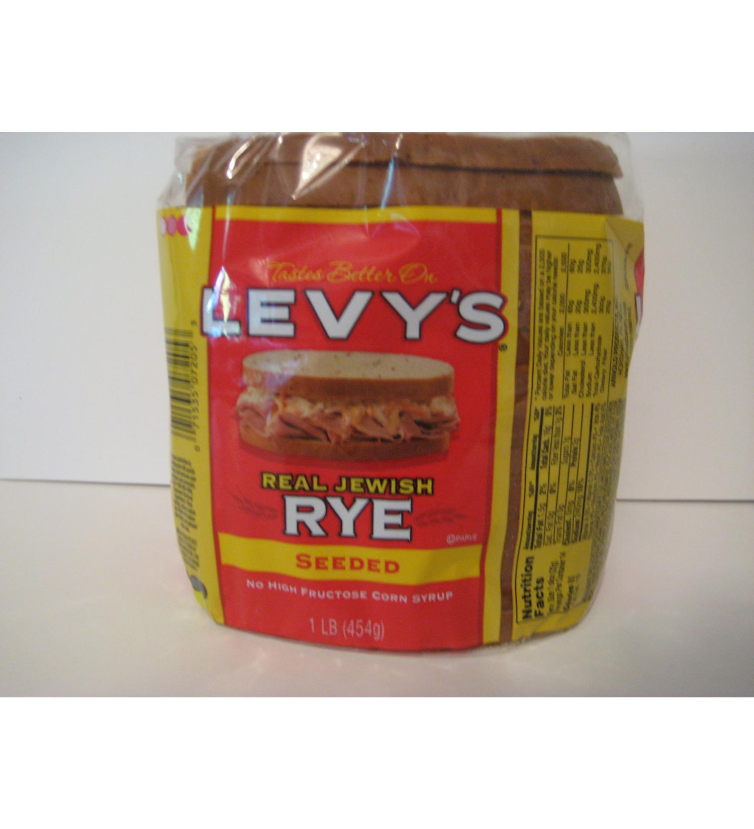 Levy's Real Jewish Rye Seeded Bread - 1 Pound - Authentic Flavor and Quality - Buy Online on GoSupps.com