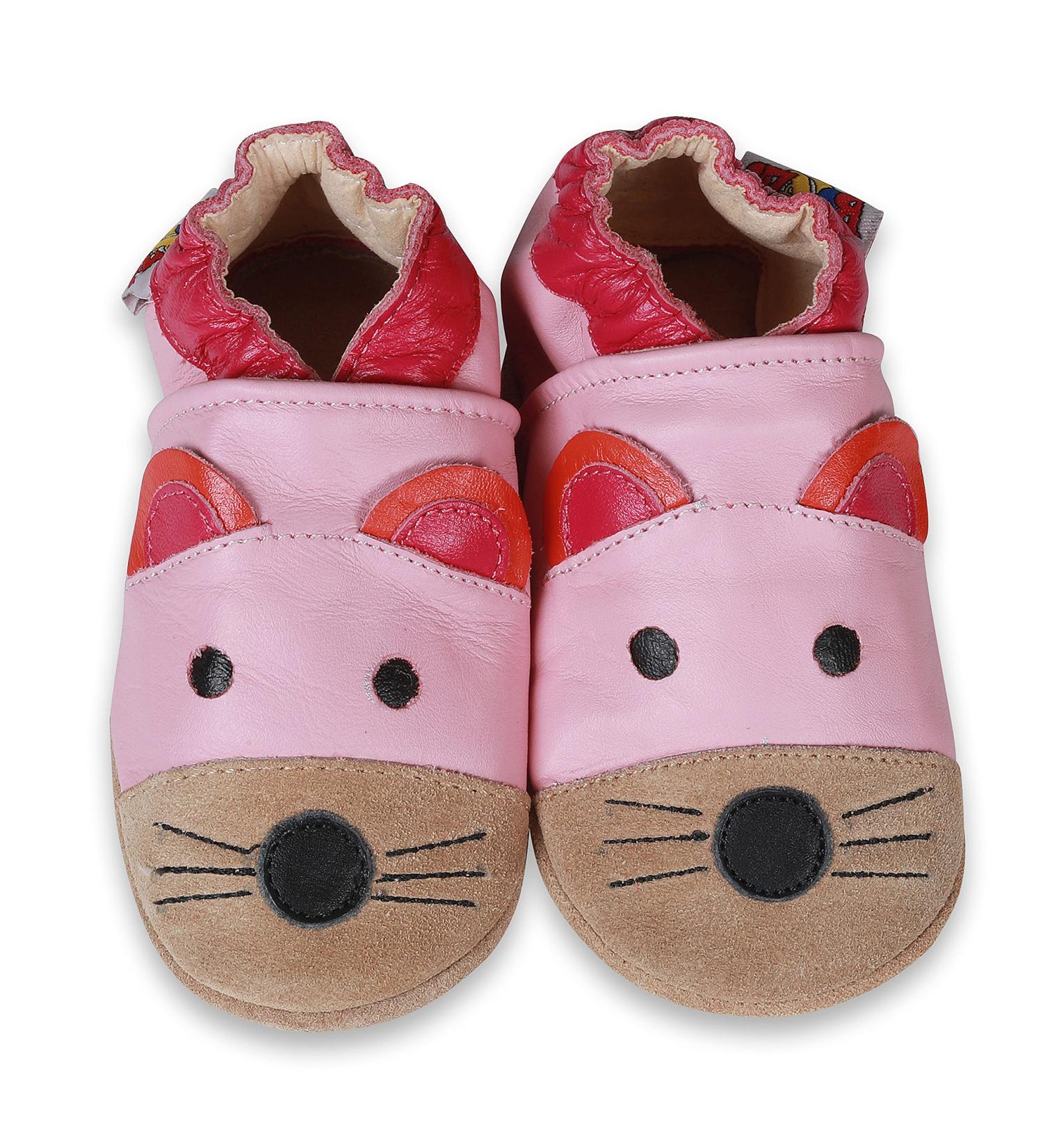 SHADOW DANCE UK Soft Sole Baby Shoes | Toddler Booties for Boys and Girls | New Born Leather Winter Shoes 0-6 Months - Buy Online on GoSupps.com