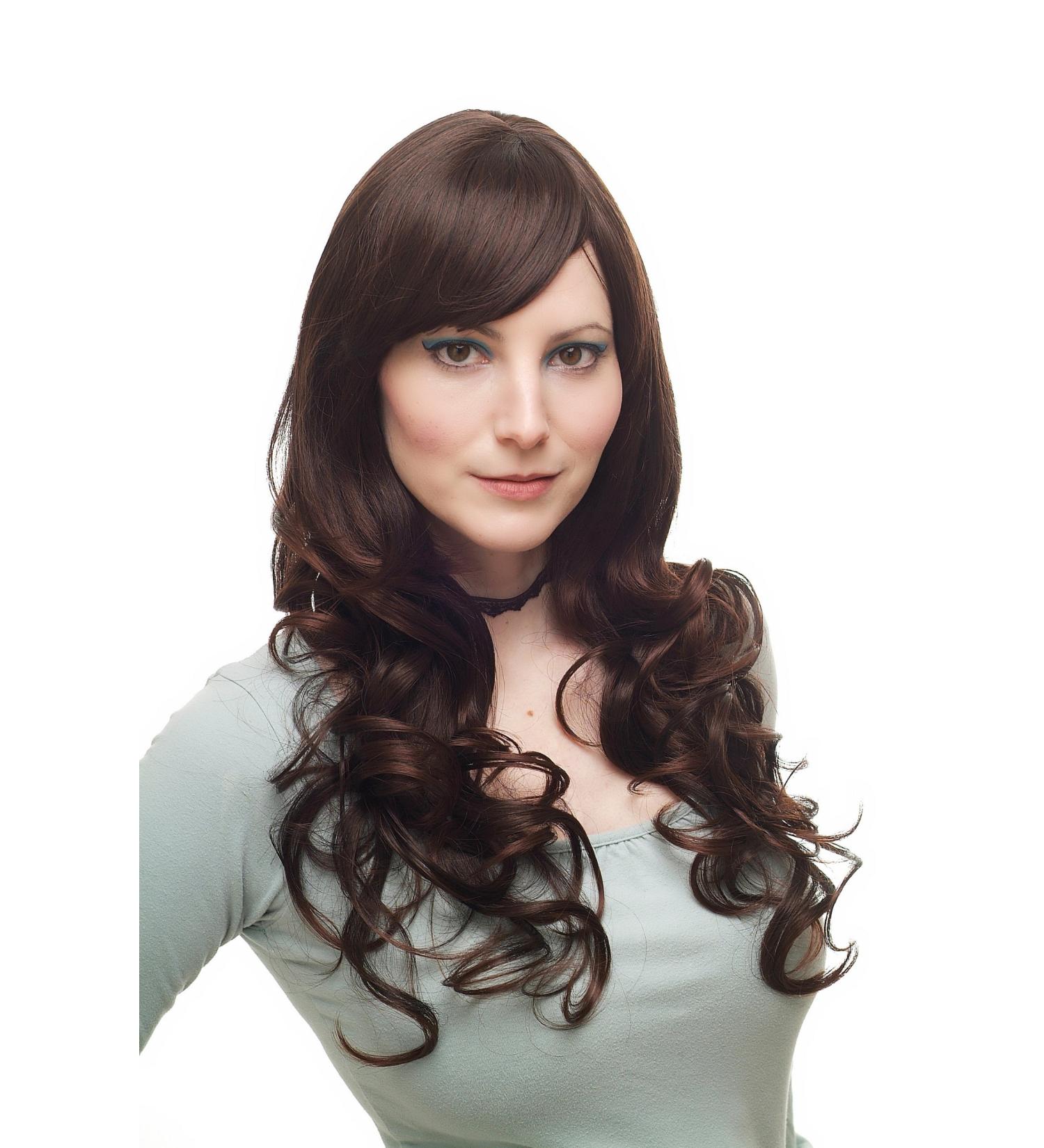 Buy Women's Long Wavy Brown Mahogany Wig | H3101-2T33 | Curly Style International Shipping - Buy Online on GoSupps.com
