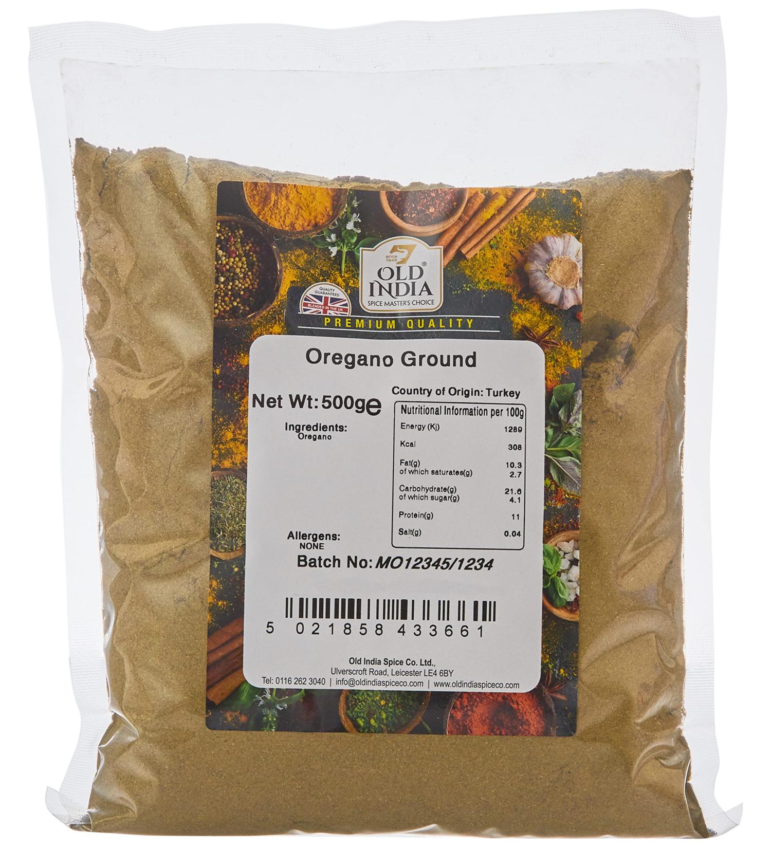 Old India Oregano Ground 500g - Premium Quality Herb for Flavorful Dishes - Buy Online on GoSupps.com