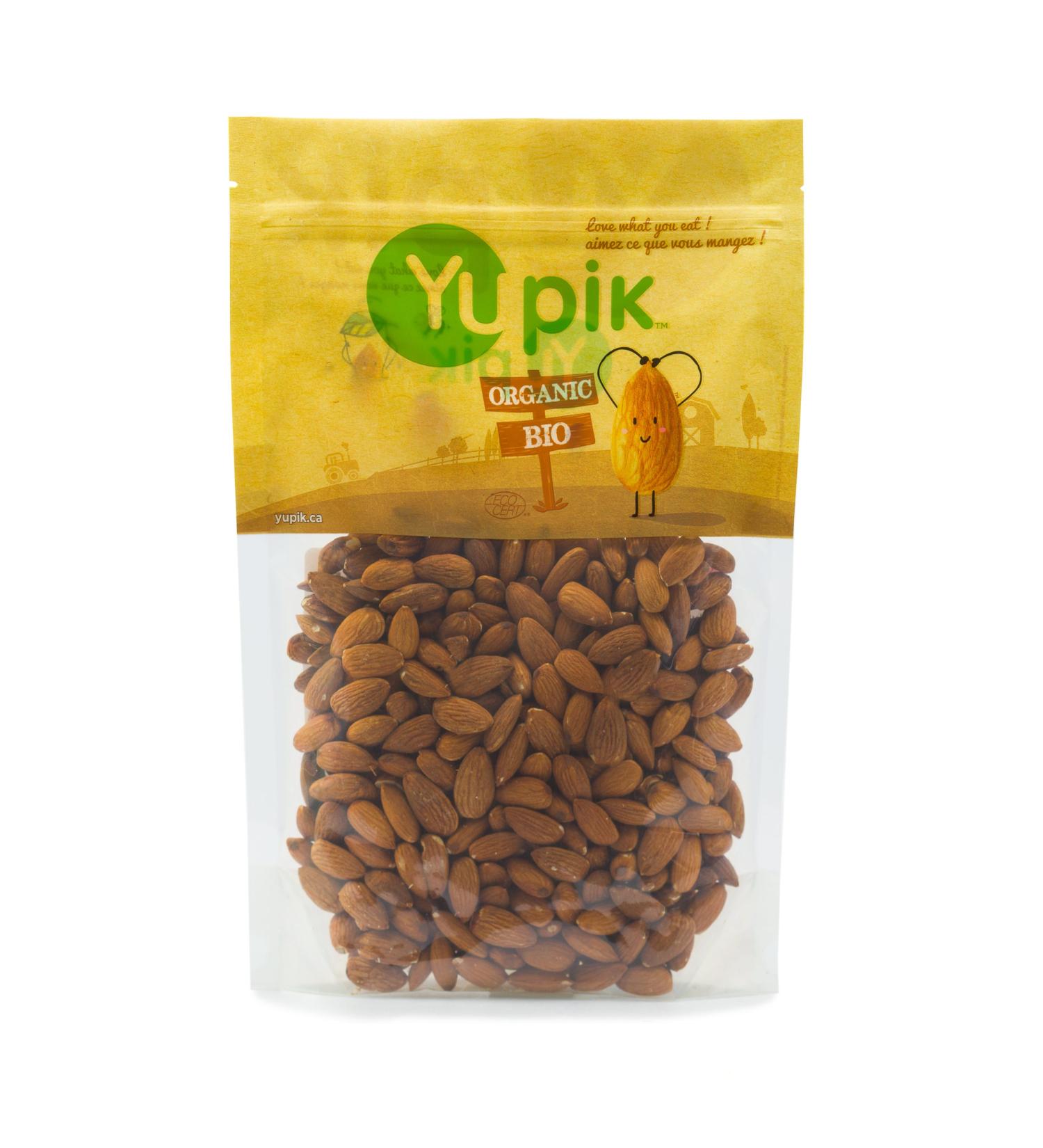 Yupik Organic Dry Roasted Almonds 1 kg Non-GMO Vegan Gluten-Free Kosher Whole Nuts Lightly Roasted Oil-Free Unsalted Crunchy Source of Fiber Healthy Snacks 1 kg (Pack of 1) - Buy Online on GoSupps.com
