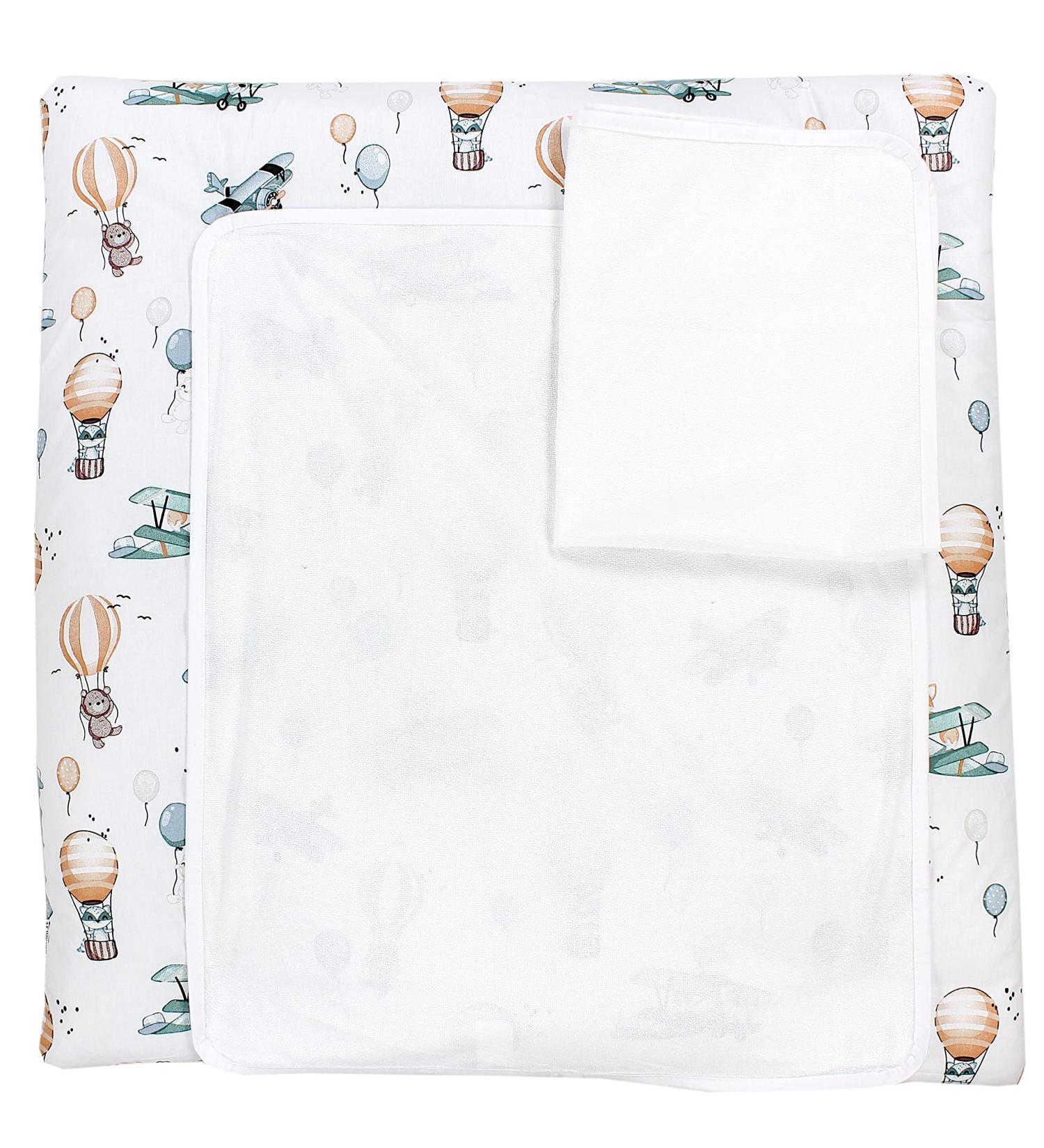 Buy TupTam Baby Changing Mat - Foxes in the Airplane 75x80 cm Includes 2 Terry Cloth Covers - International Shipping Available - Buy Online on GoSupps.com