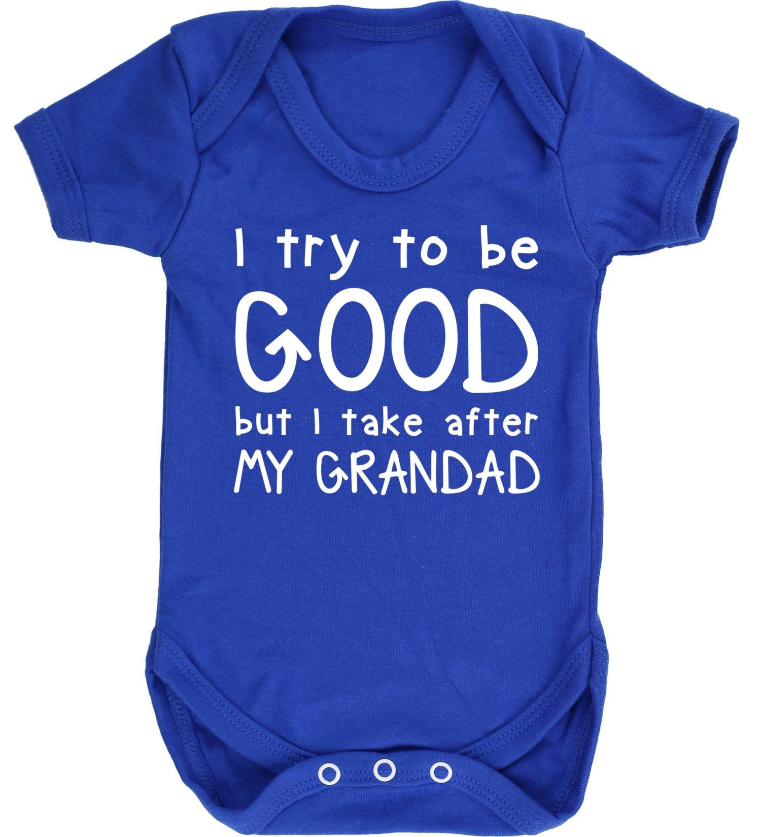 Hippowarehouse Grandad-Inspired Baby Vest Bodysuit - Short Sleeve for Boys and Girls - Buy Online on GoSupps.com