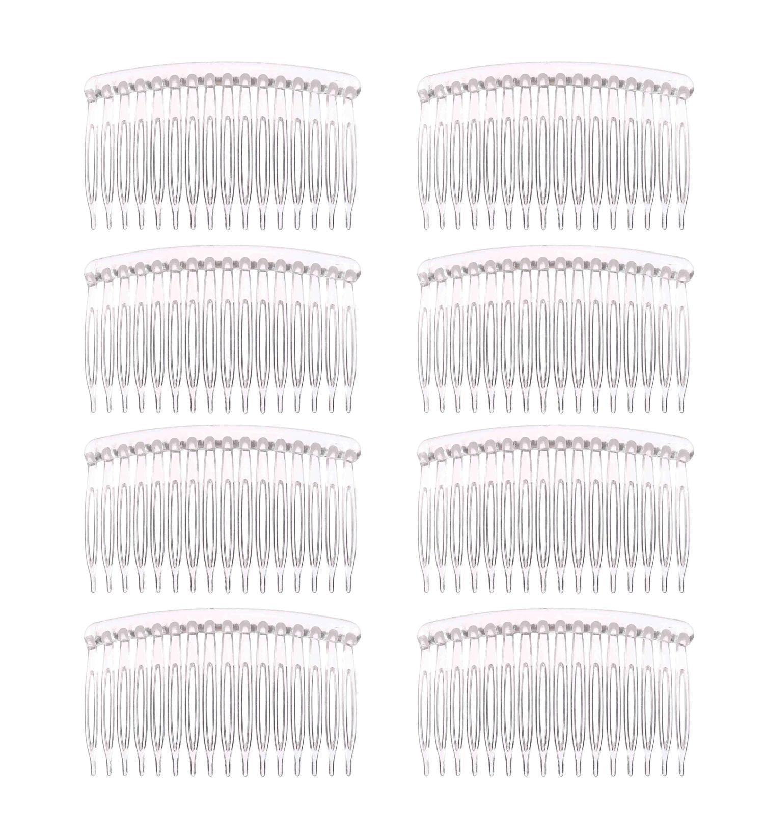 Provone 8pcs Vintage Hair Combs Plastic Side Hair Combs With 16 Teeth for Fine Hair Accessory for Women Girls (White) - Buy Online on GoSupps.com