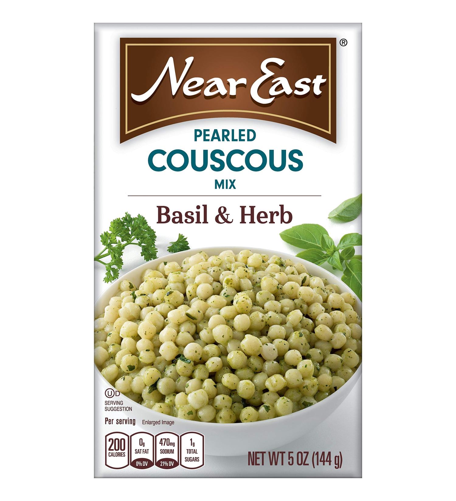 Quaker Near East Basil & Herb Pearled Couscous - 5oz (Pack of 6) | Delicious & Easy Meal Option - Buy Online on GoSupps.com