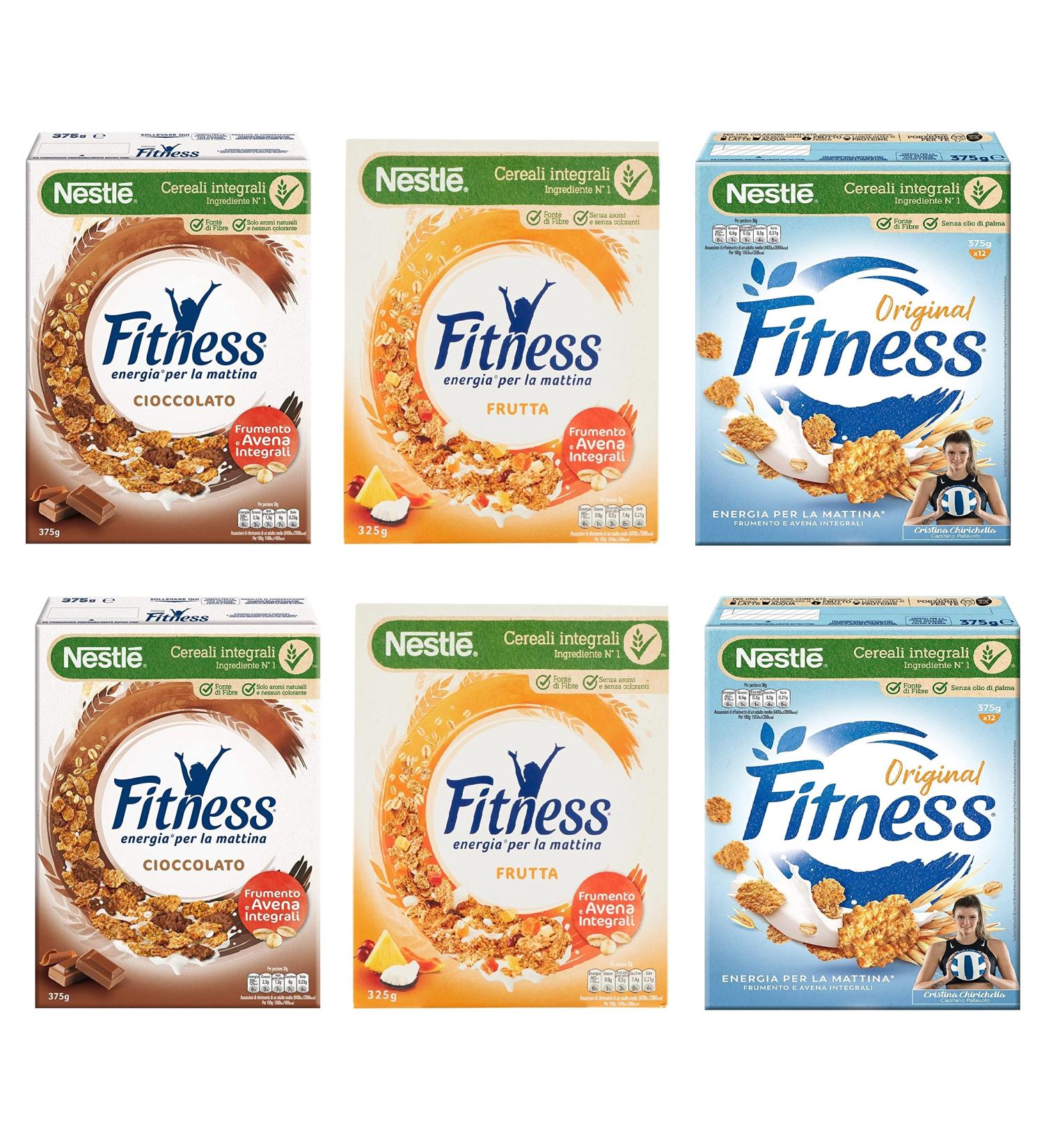 Testpalet Nestl Fitness Original Cioccolato Frutta Wheat and Oat Cereal 6 x 375 g - Buy Online on GoSupps.com