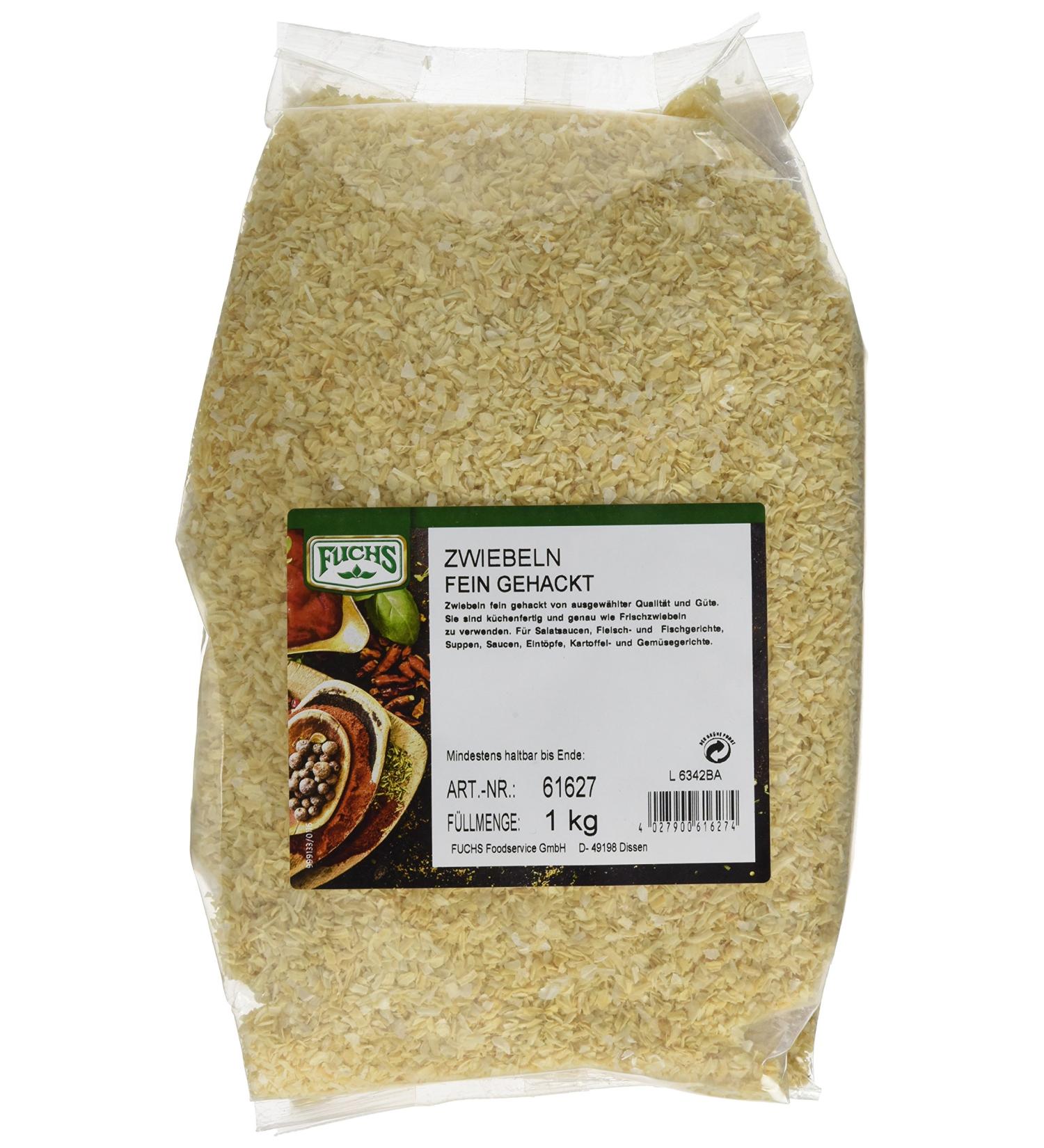 Buy Fuchs White Onions Finely Chopped - 2 x 1kg | International Shipping Available - Buy Online on GoSupps.com