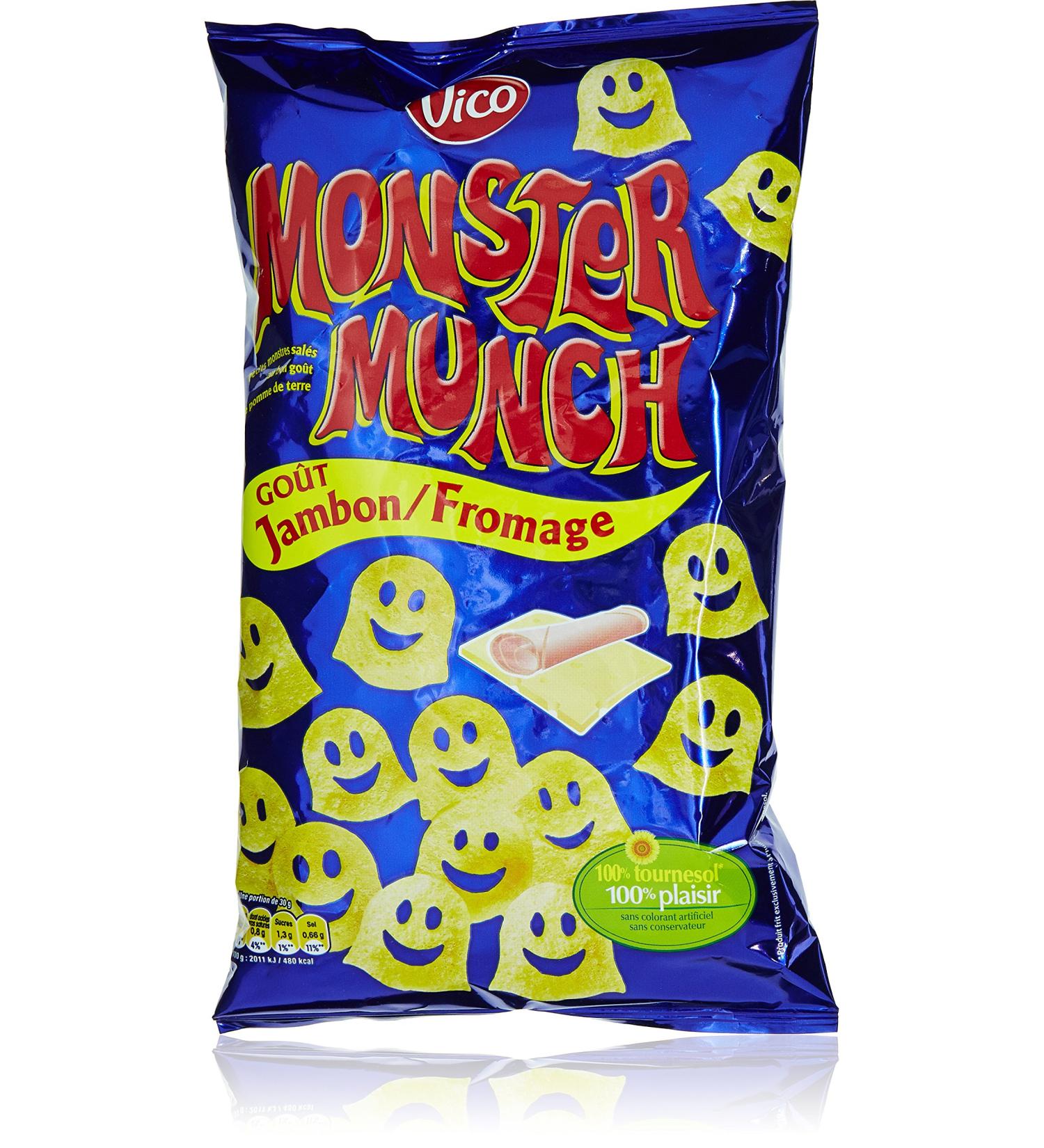 Vico Monster Munch Ham/Cheese Flavor Sachet 85 g - Pack of 6 - Buy Online on GoSupps.com