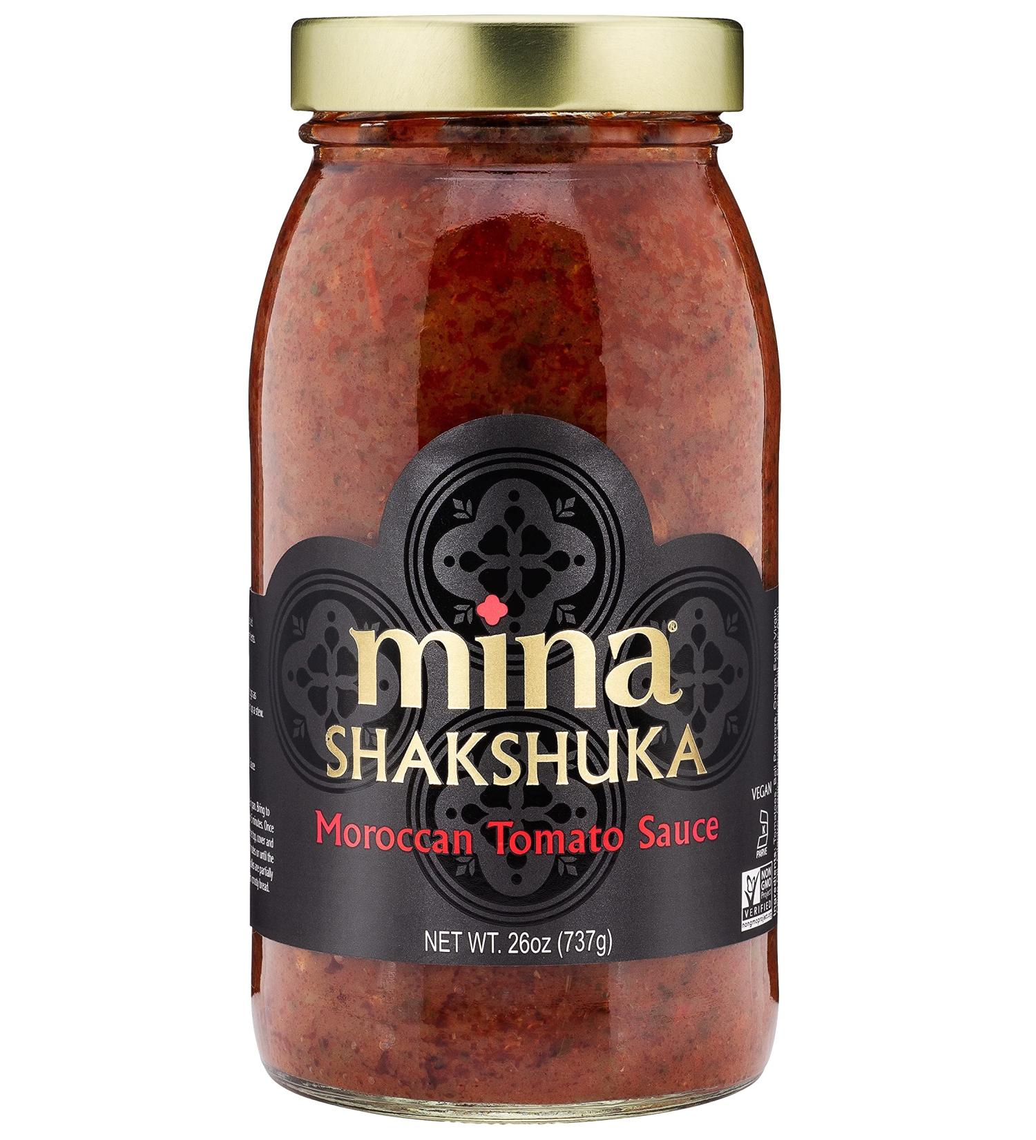 Mina Shakshuka Sauce - Moroccan Tomato Sauce, No Sugar Added, Keto Friendly - Ideal for Eggs, Pasta, Chicken and More - 26 Ounces - Buy Online on GoSupps.com