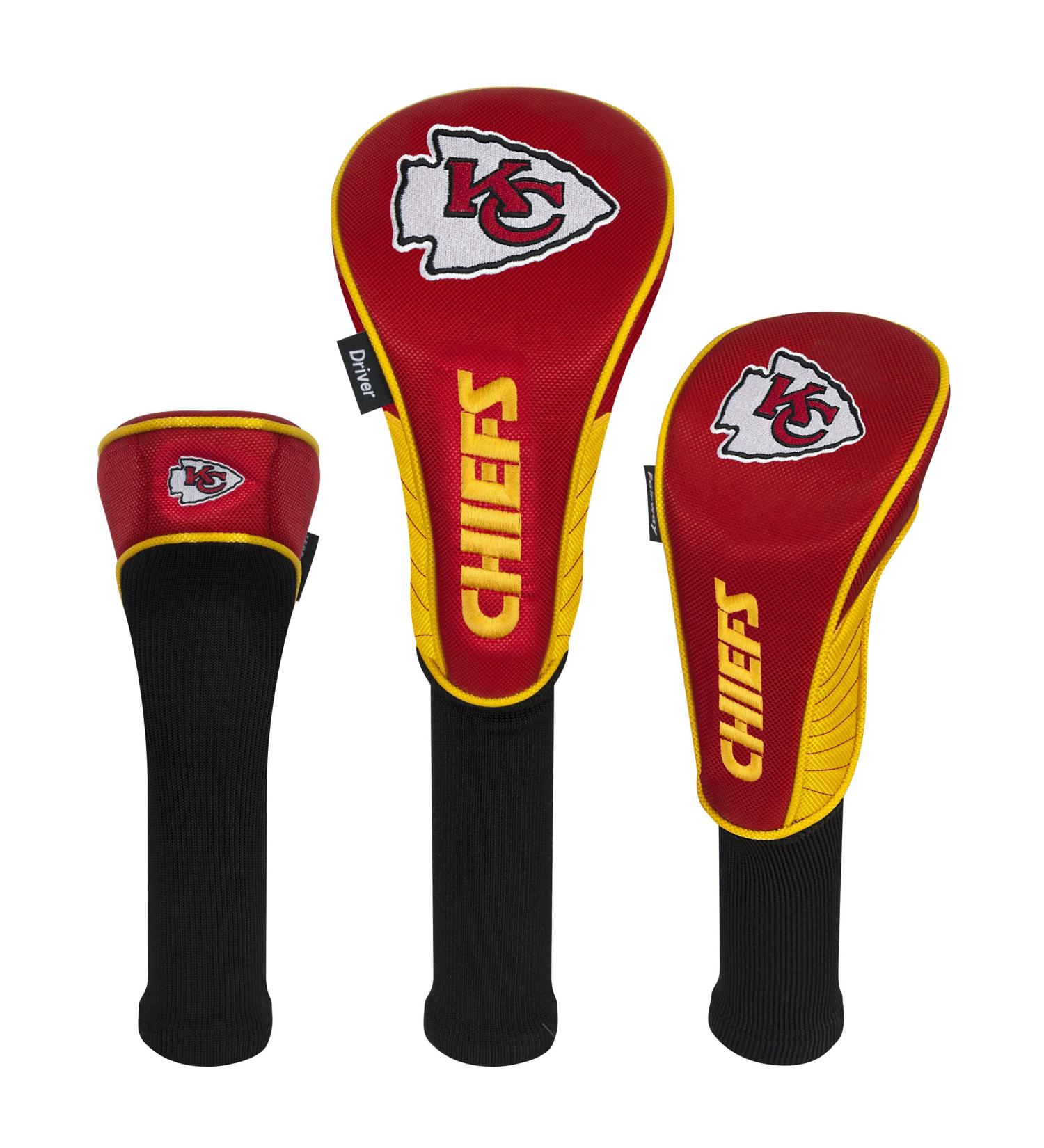Team Effort NFL Headcover Set 3-Pack Kansas City Chiefs