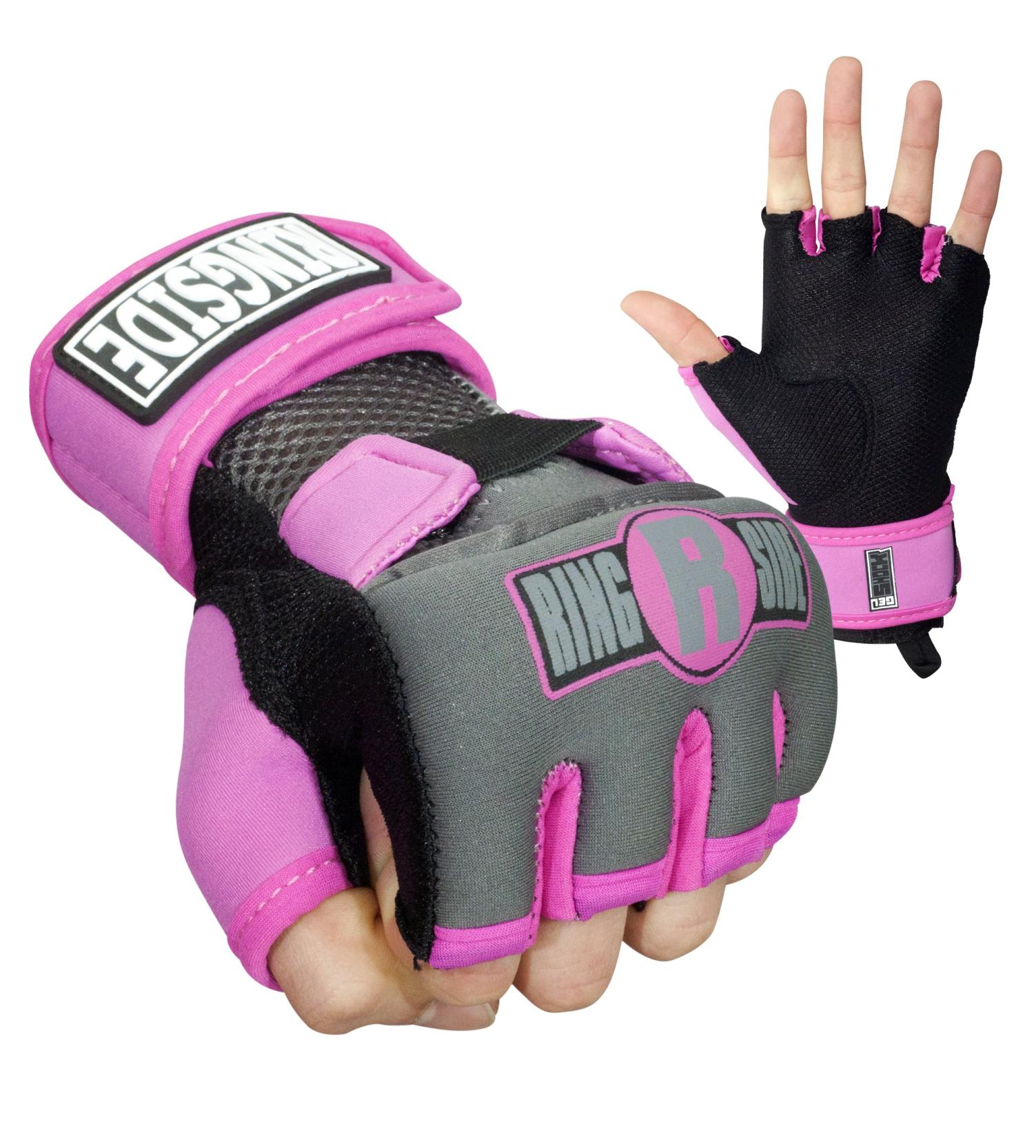Ringside Gel Boxing MMA Hand Wraps Small Pink/Black - Buy Online on GoSupps.com