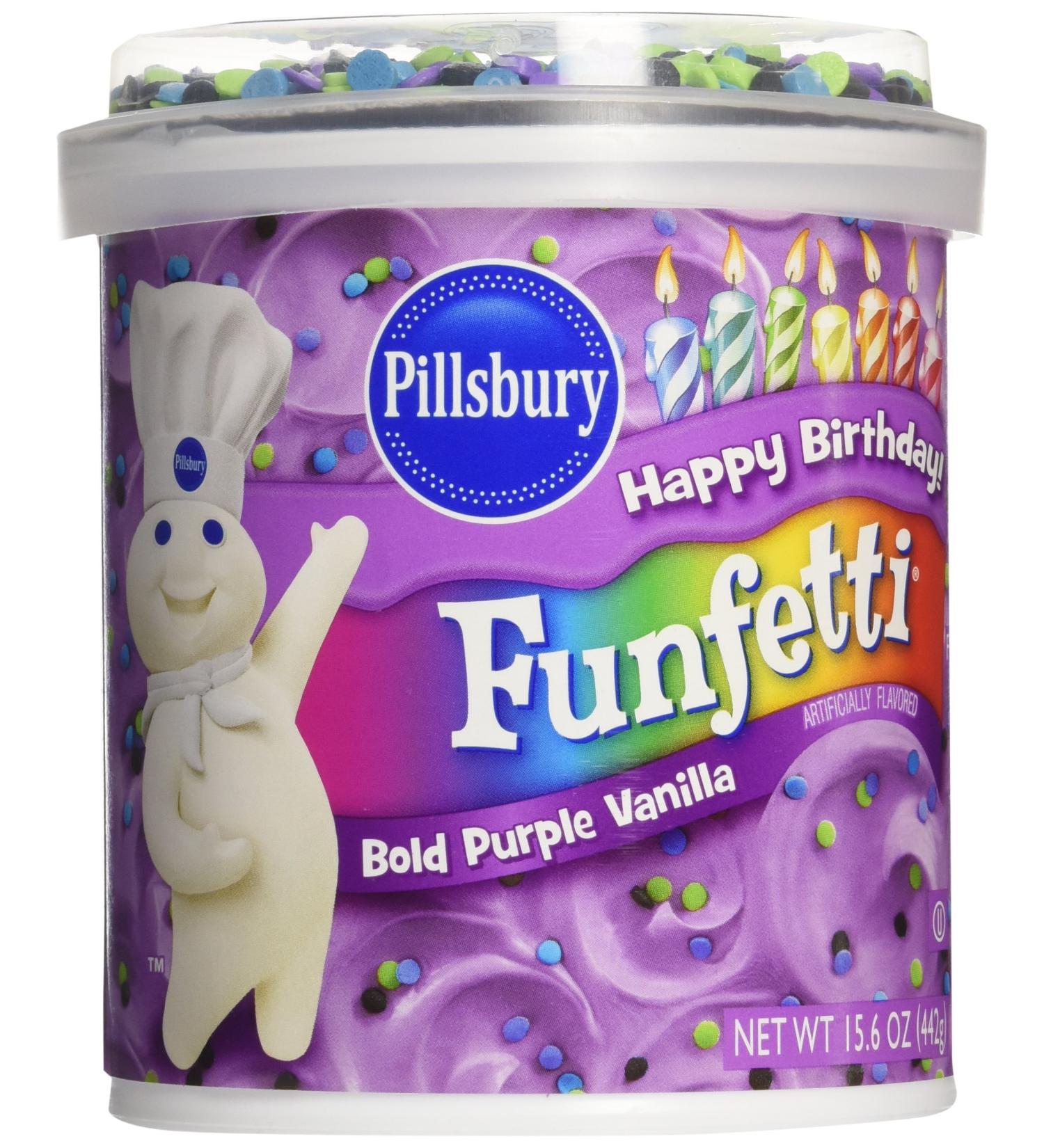 Pillsbury Funfetti Bold PURPLE VANILLA Frosting 442g - Buy Online on GoSupps.com