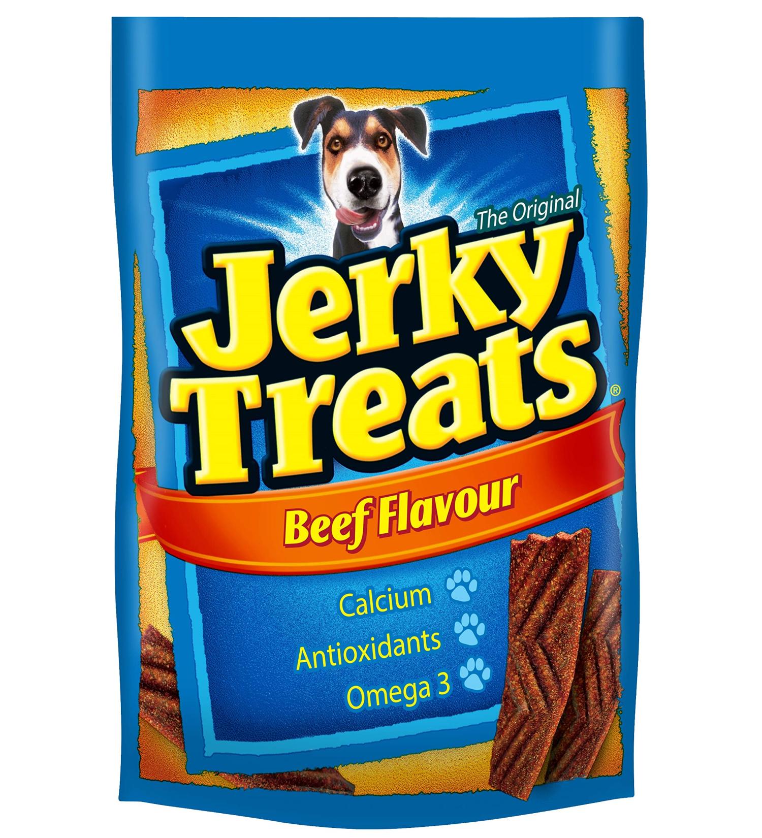 Jerky Treats 10041522615409 Beef Flavour Dog Snacks 170g (12 Pack) One Size Beef 170 g (Pack of 12) - Buy Online on GoSupps.com