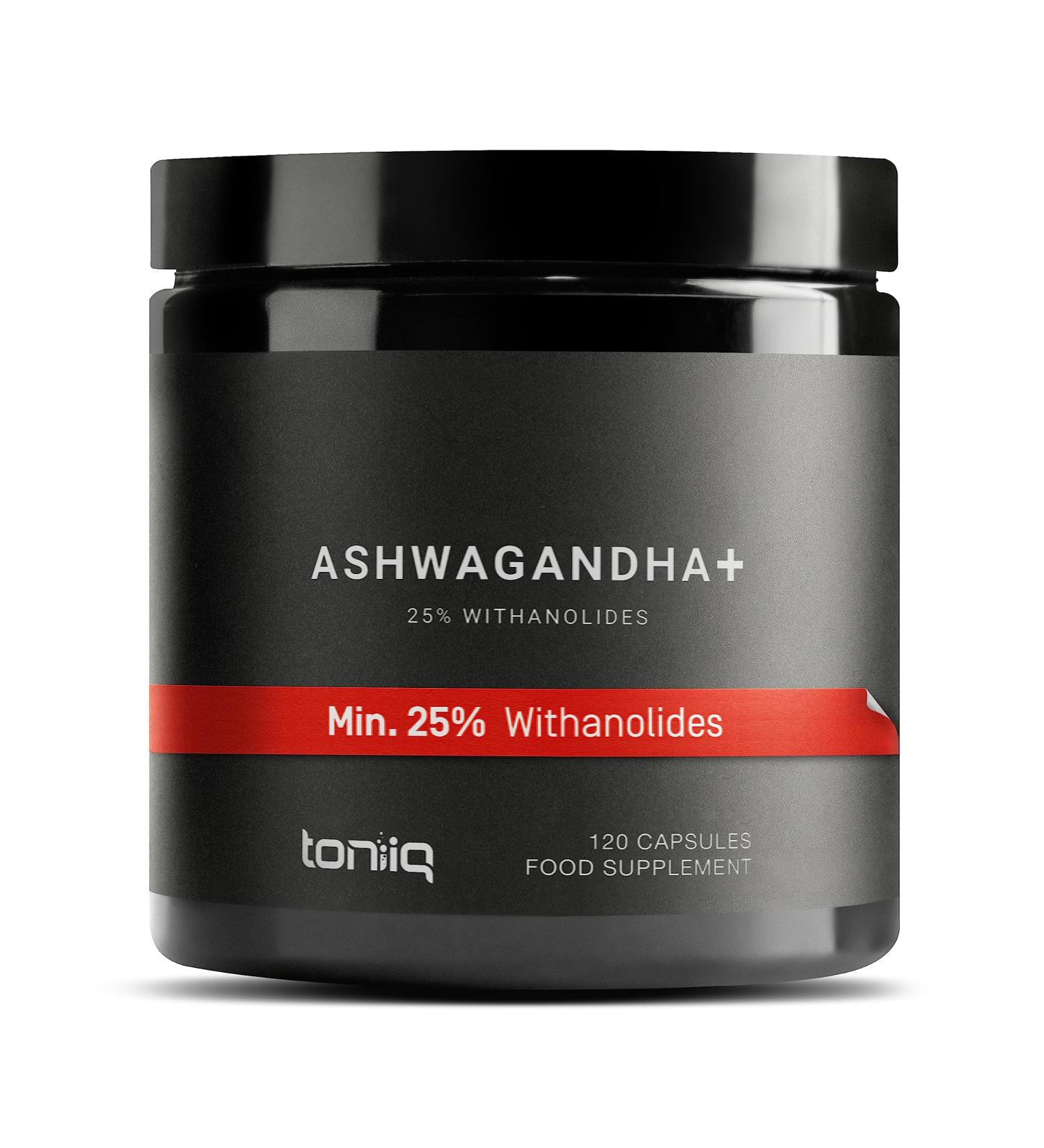 Ultra High Strength 52,000mg Ashwagandha Capsules - 25% Withanolides - Wild Harvested in India - 120 Count - Highly Concentrated and Bioavailable - Buy Online on GoSupps.com