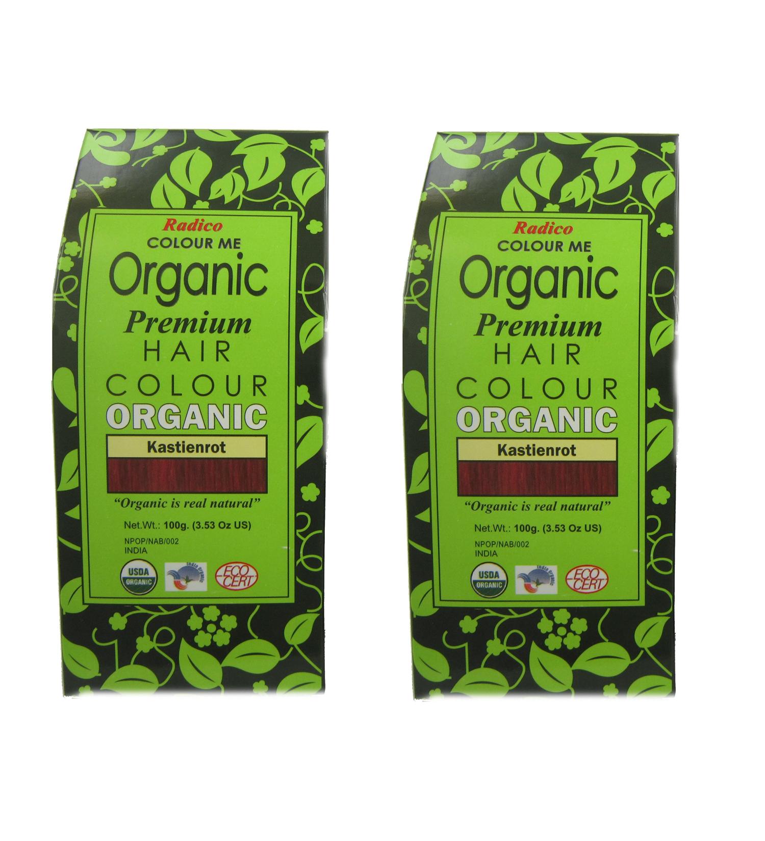 Radico Organic Vegetable Coloring Auburn Red 100g - Buy Online on GoSupps.com