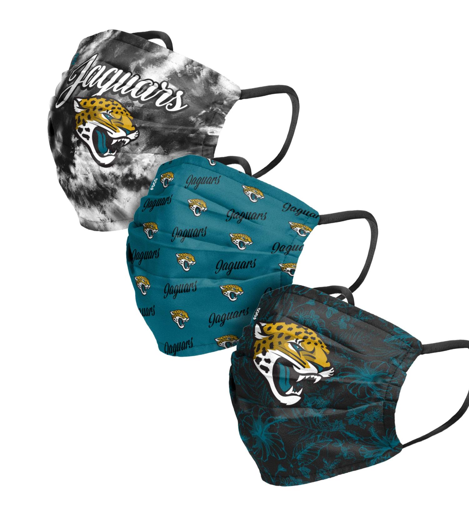 Jacksonville Jaguars NFL Women's Matchday Face Cover - Adult 3 Pack | Officially Licensed Team Merchandise - Buy Online on GoSupps.com