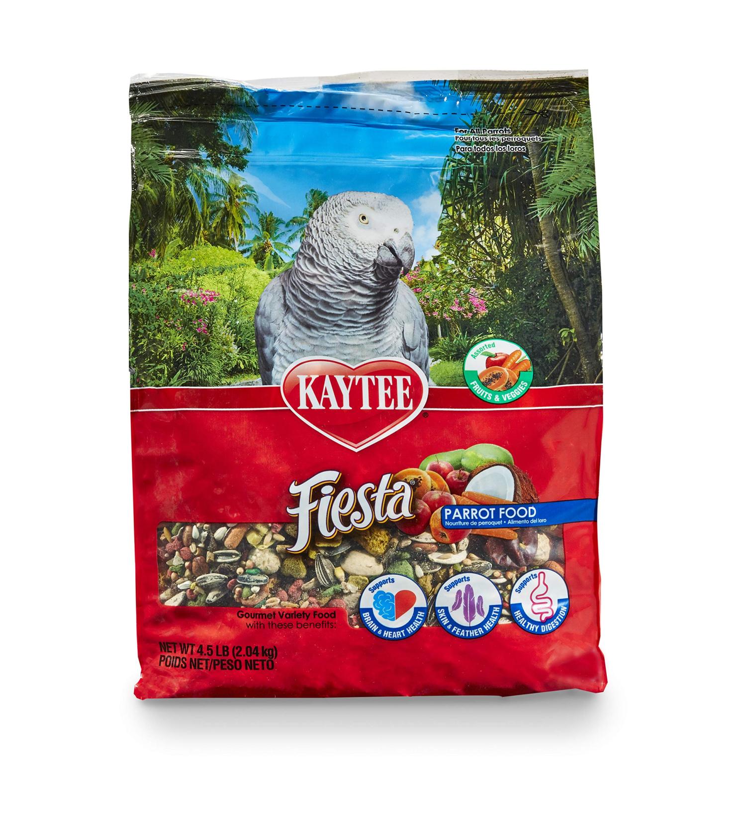 Kaytee Fiesta Parrot Food 4.5lb - Nutritious Blend for Parrots - Pack of 1 - Buy Online on GoSupps.com