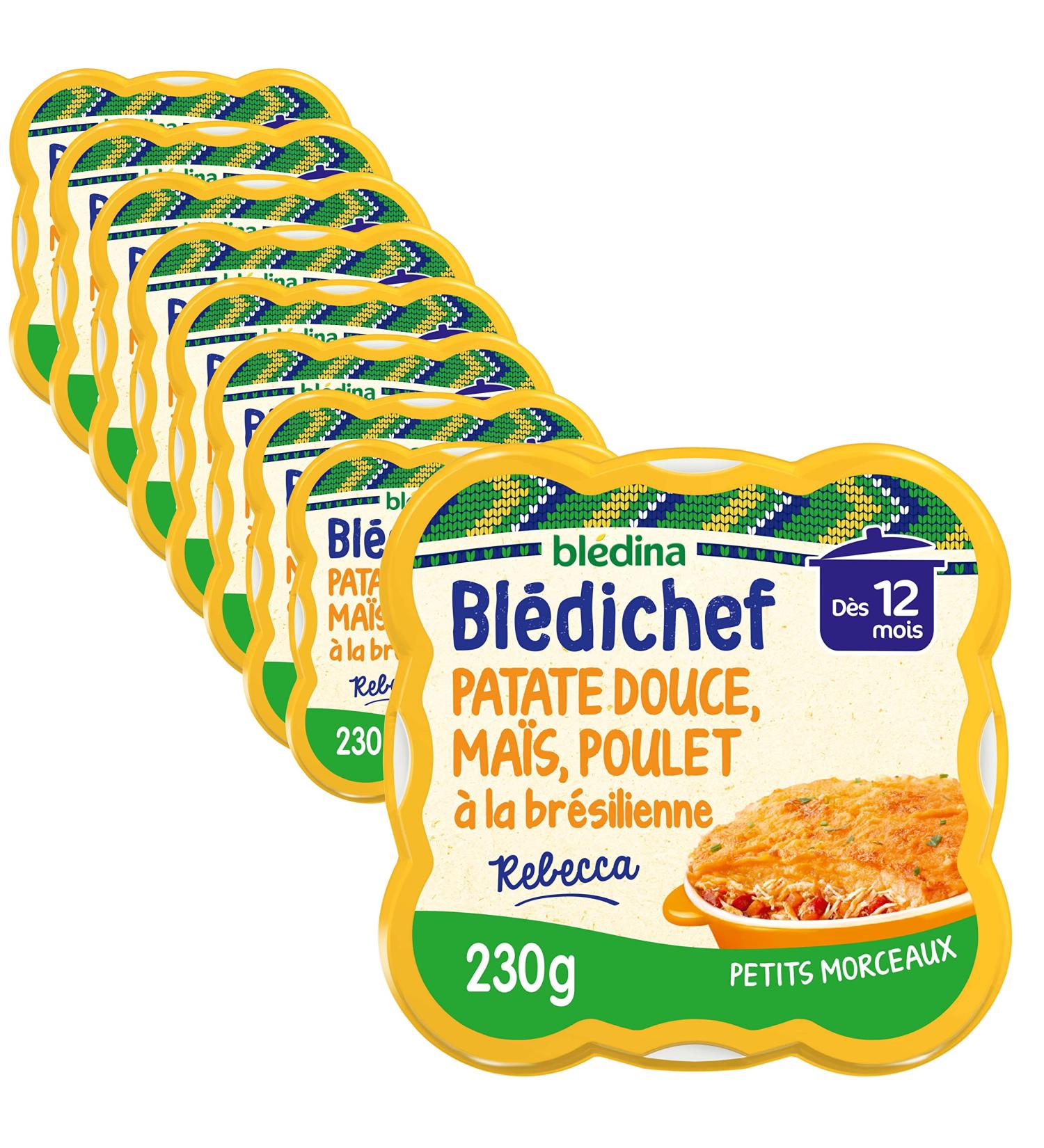Bl dina - Bl dichef - Baby meals - Sweet Potato & Corn Puree with Brazilian Chicken - Inspired by the World - From 12 months - - Buy Online on GoSupps.com