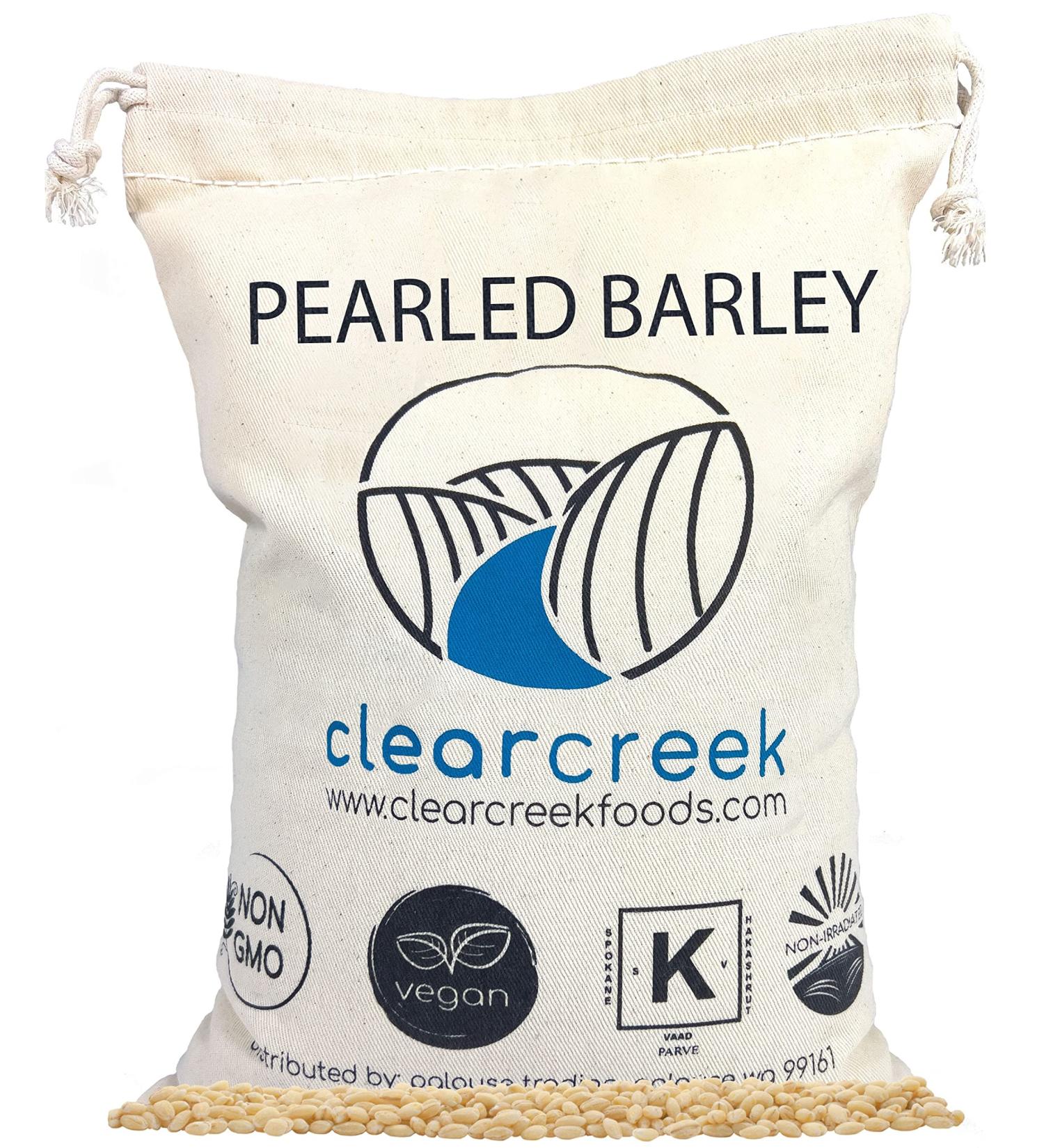 Organic Pearled Barley 4 lb Bag - Non-GMO, Kosher, Vegan & Non-Irradiated - Buy Online on GoSupps.com