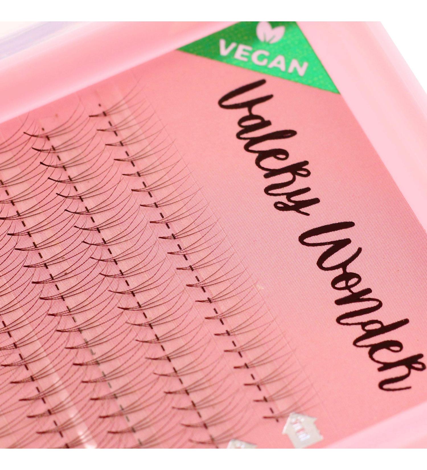 Eyelash extensions ready fans - 3D 0.10mm D-Curl Mix 8-15mm pre-fanned volume eyelashes as 3D ready fans Volume Lashes