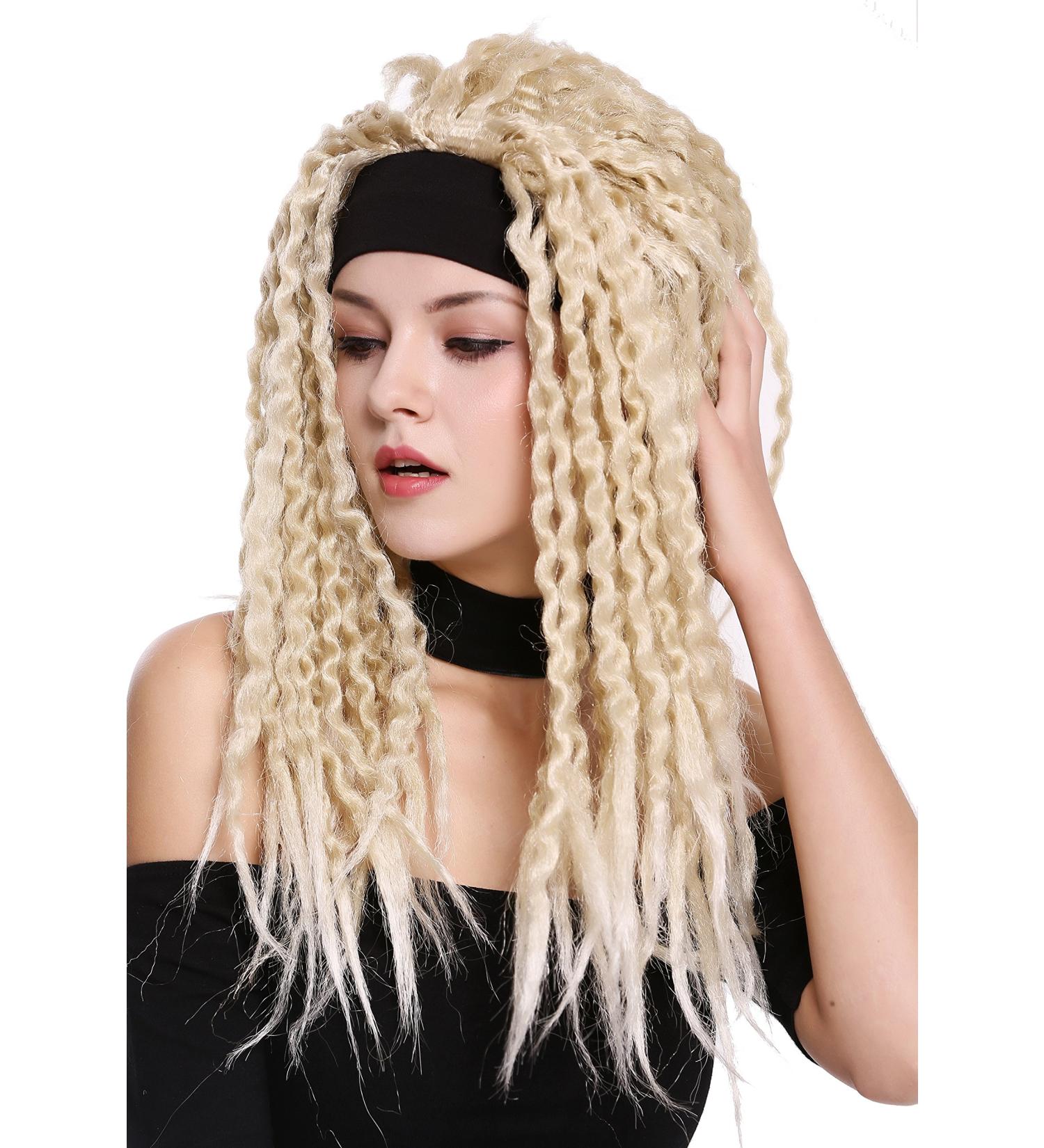 Buy WIG ME UP 90837 - ZA89/ZA88 Karneval Halloween Headband Dreads Rasta Caribbean Afro Blond Mix - 55 cm | International Shipping - Buy Online on GoSupps.com