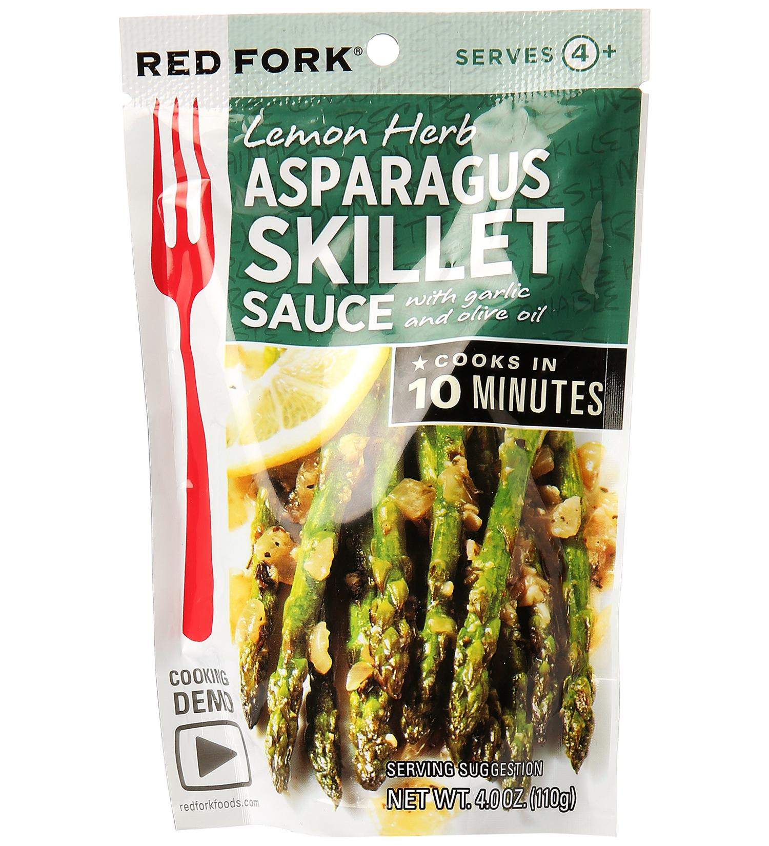 Red Fork Lemon Herb Asparagus Skillet Sauce - 4 oz | Savory Lemon Herb Flavor for Perfect Asparagus Dishes - Buy Online on GoSupps.com