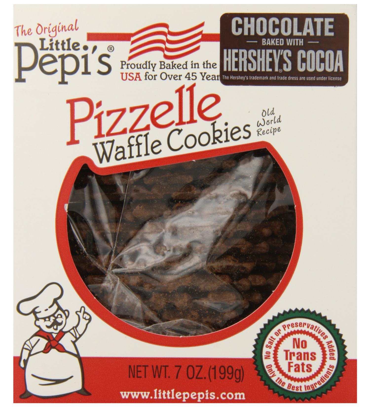 Little Pepi's Chocolate Pizzelles - 7 Ounce (Pack of 1) - Buy Online on GoSupps.com