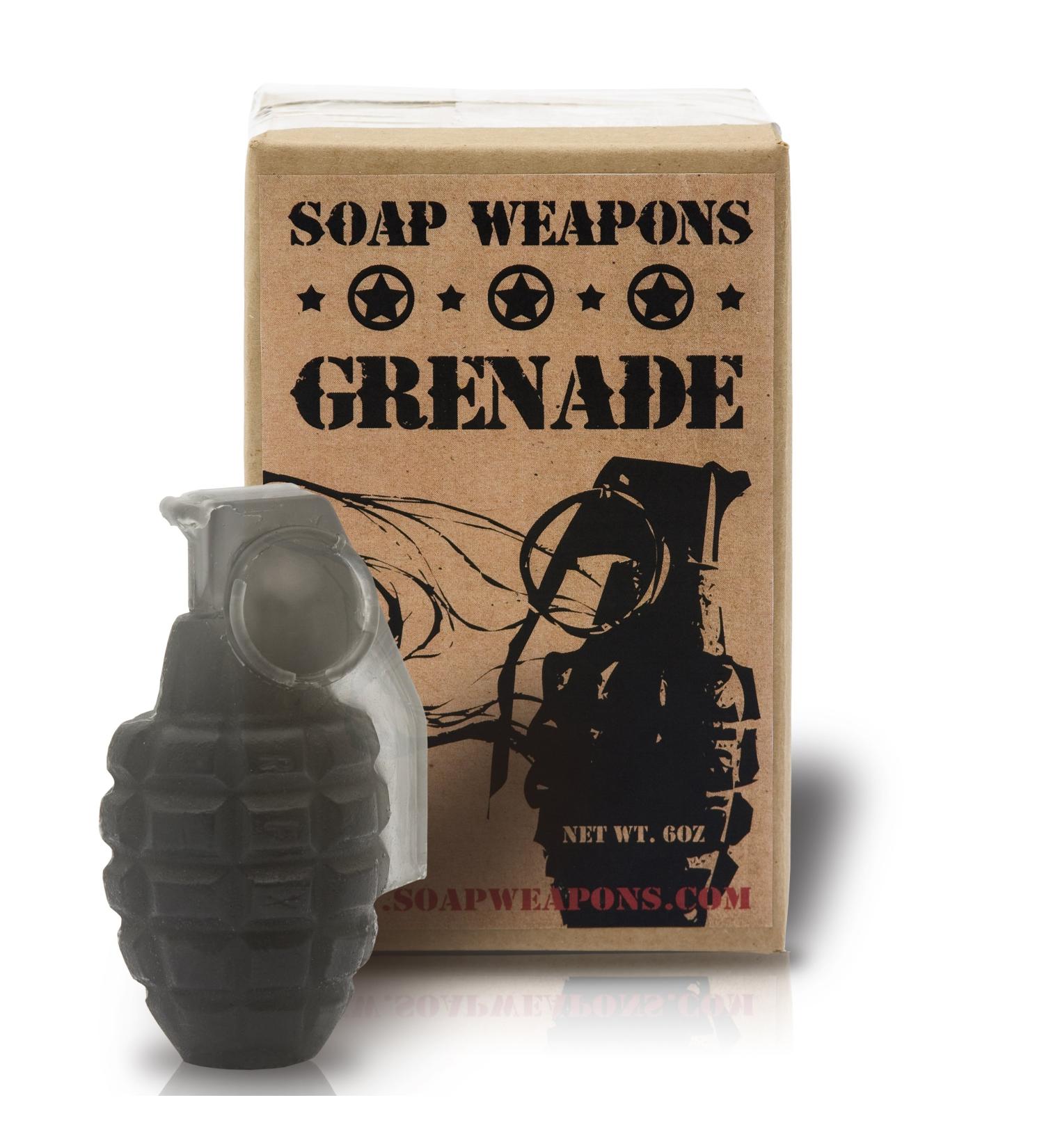 Soap Grenade - Full Size Handmade Black Soap Grenade by ChocolateWeapons