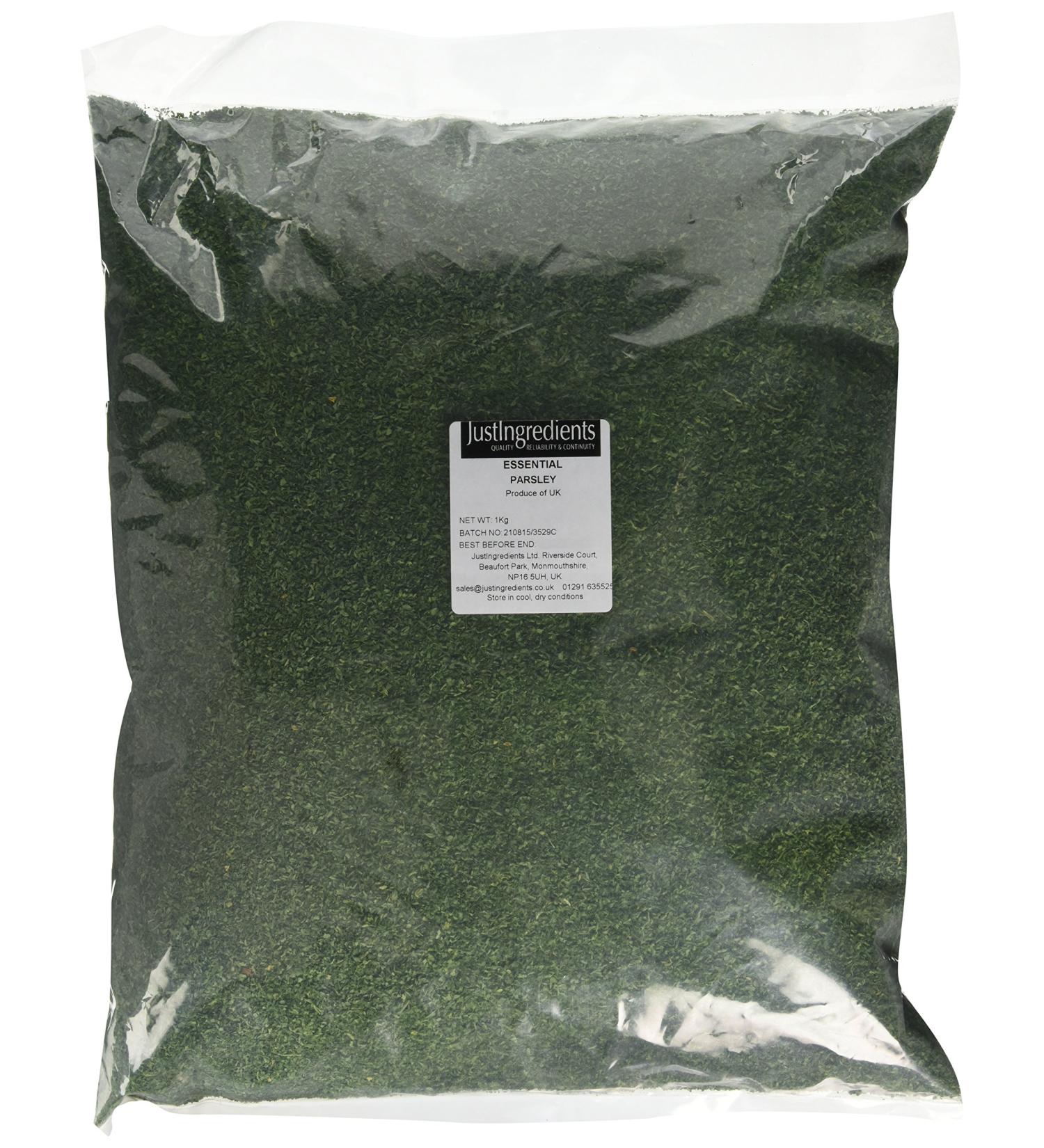 JustIngredients Essentials Parsley 1 kg - Buy Online on GoSupps.com