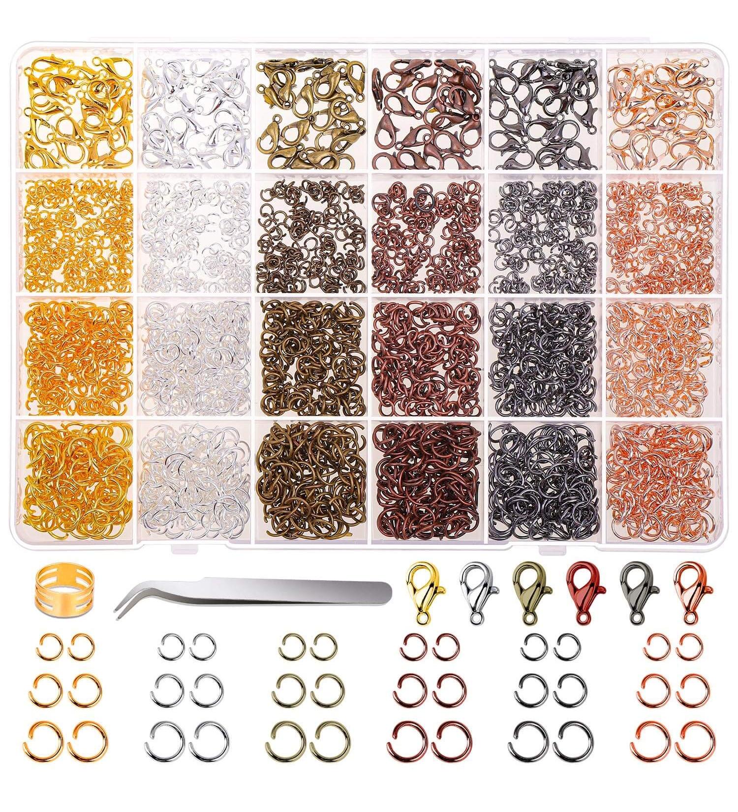 Cridoz 2340Pcs Jump Rings and Lobster Clasps Kit for Jewelry Making and Repair - Buy Online on GoSupps.com