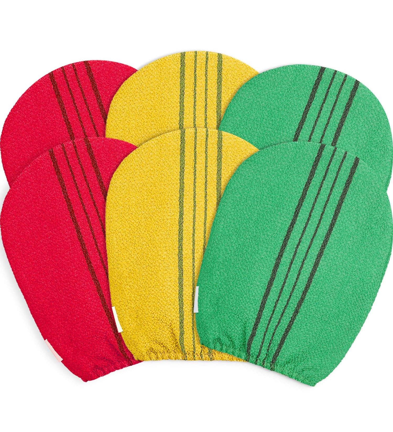 6-Piece Korean Exfoliating Cloth Towels Set for Gentle Dead Skin Removal - Buy Online on GoSupps.com