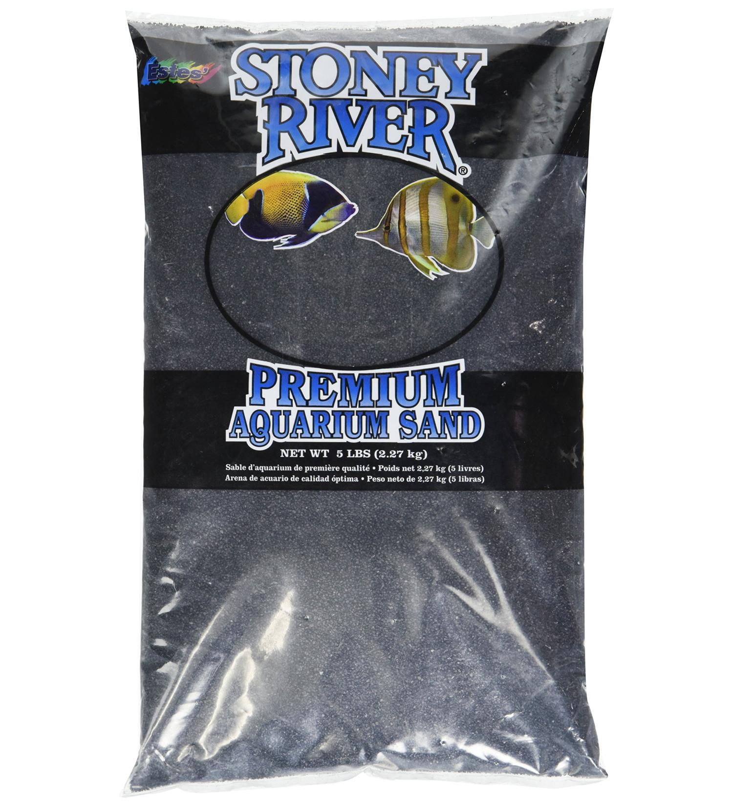 Estes Gravel Products AES06606 Este Marine Sand Black for Aquarium, 5-Pound