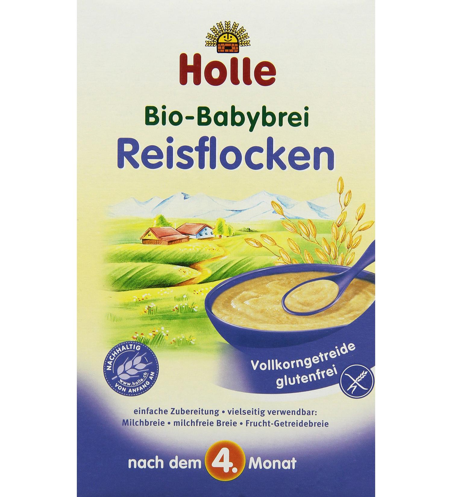 Holle Organic Baby Porridge Rice Flakes - 3 Pack (750g) | Healthy Infant Food | International Shipping - Buy Online on GoSupps.com