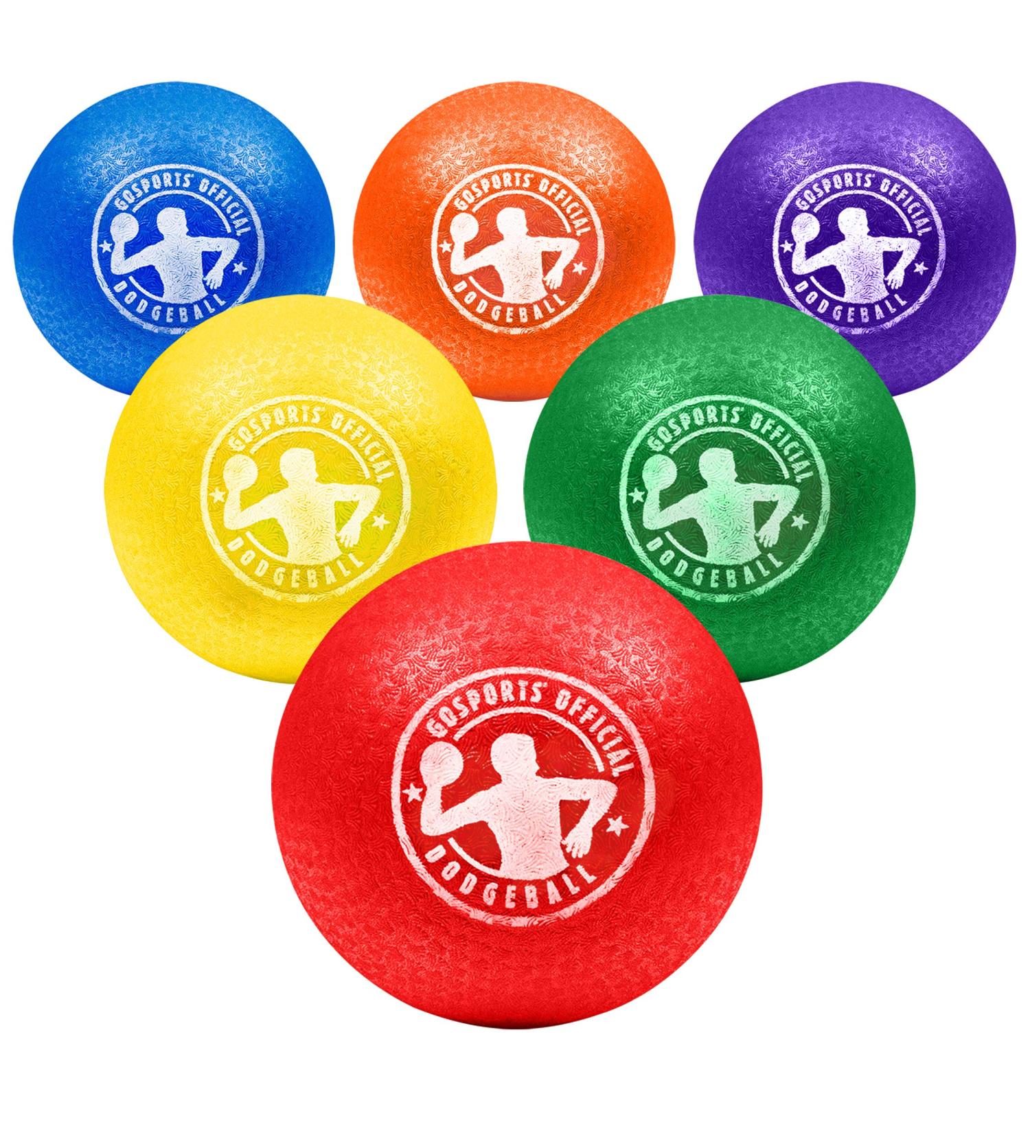 GoSports Inflatable No Sting Dodgeball - 5" or 7" Inflatable Dodgeball 6 Pack - Choose Your Size 7" Ball (Pack of 6) - Buy Online on GoSupps.com