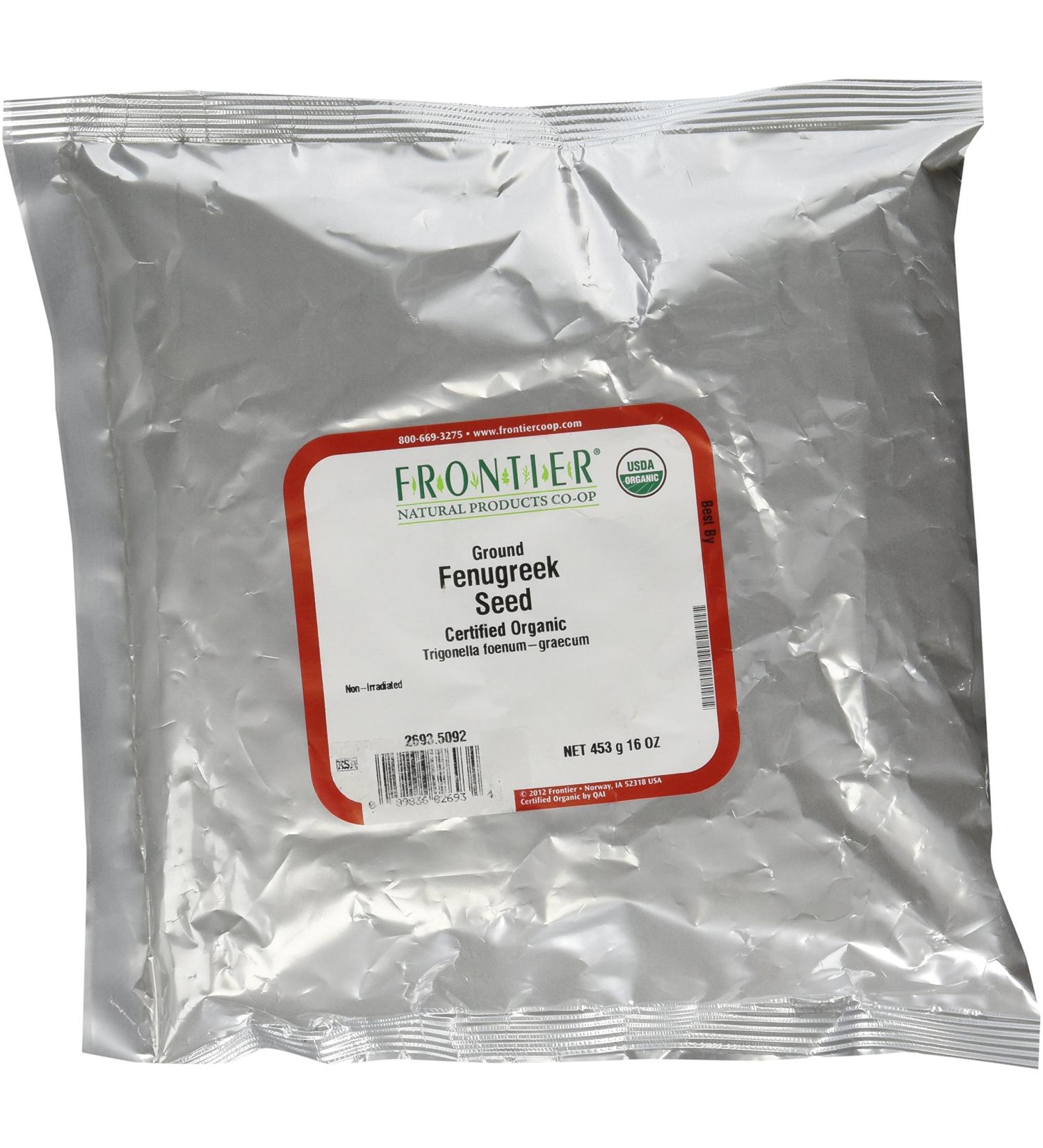 Frontier Natural Products 2693 Fenugreek seed powder, organic 16oz