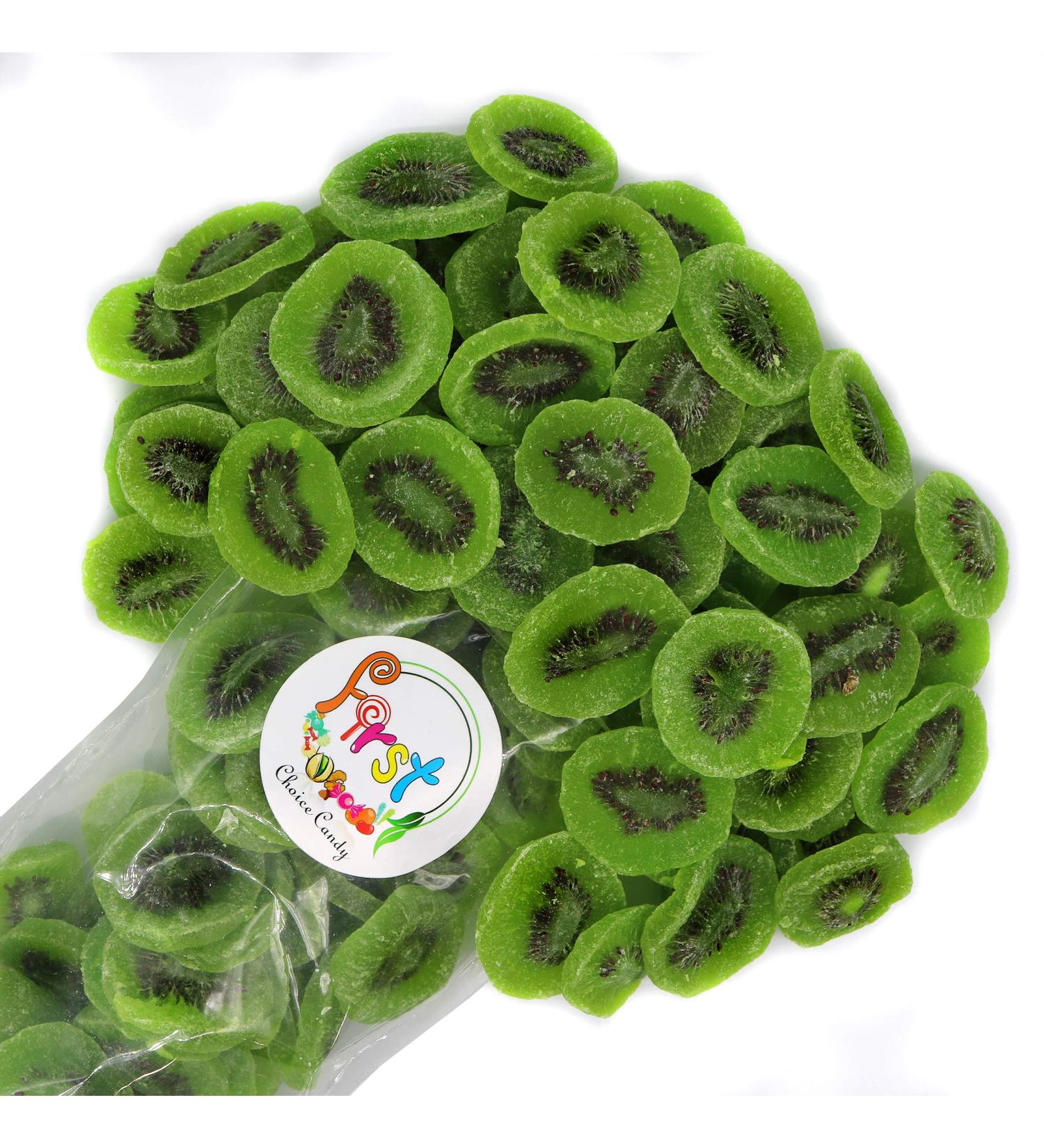 FirstChoiceCandy Sweetened Sliced Dried Kiwi - 2 Pound Pack - Buy Online on GoSupps.com