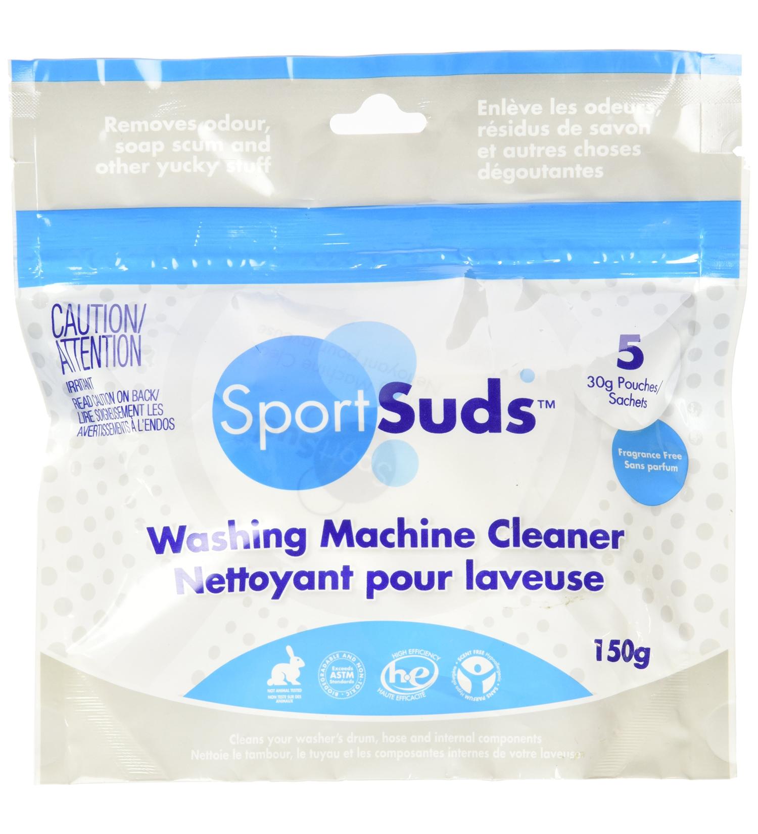 Sport Suds Washing Machine Cleaner - 5 Pouches | Deep Clean for Your Laundry Appliance - Buy Online on GoSupps.com