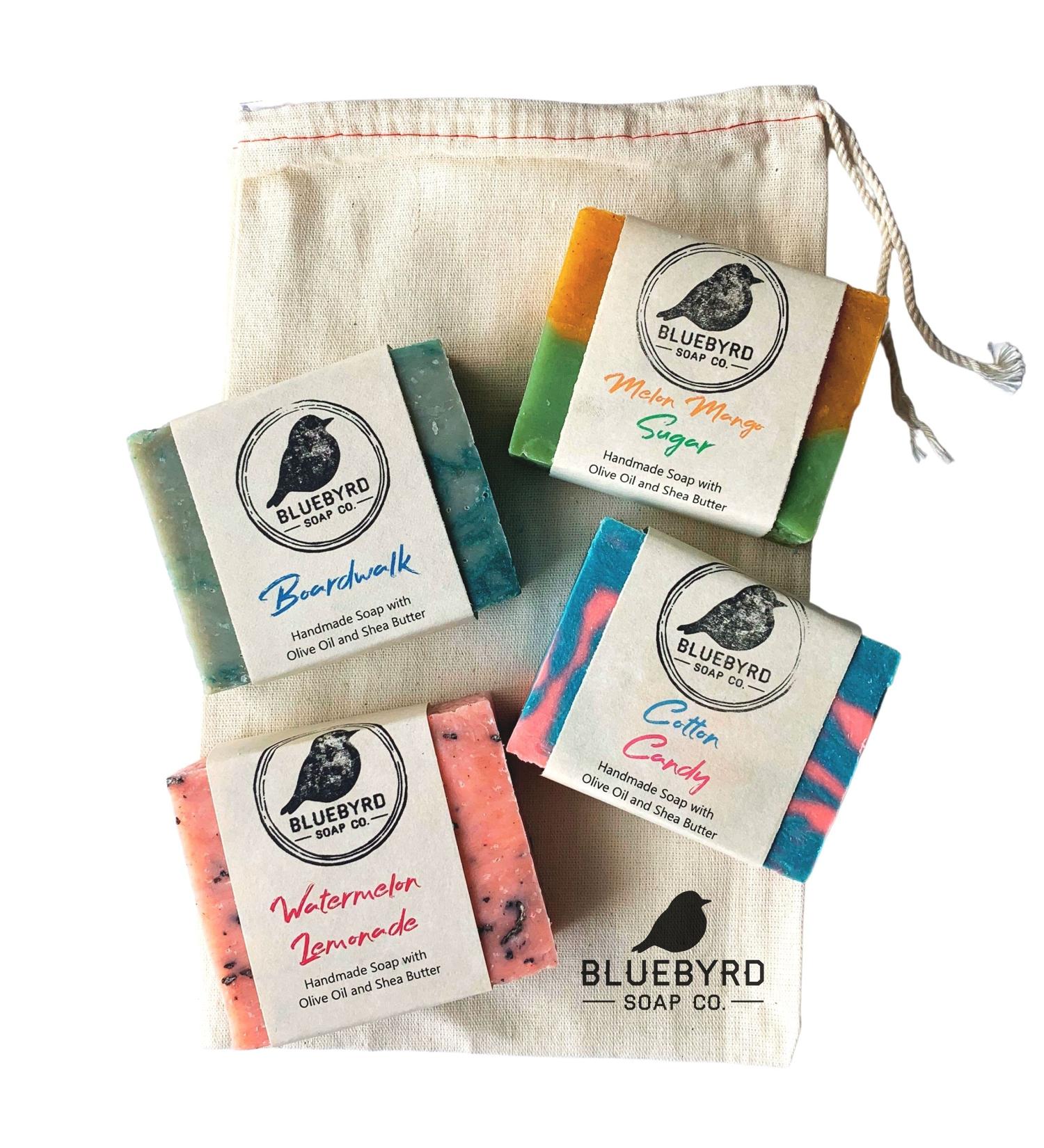 BLUEBYRD Soap Co. Natural Kids Soap Bars Variety Pack - Set of 4 | Made in USA with Organic Ingredients | Children's Body Wash Bar for Teens & Kids - Buy Online on GoSupps.com