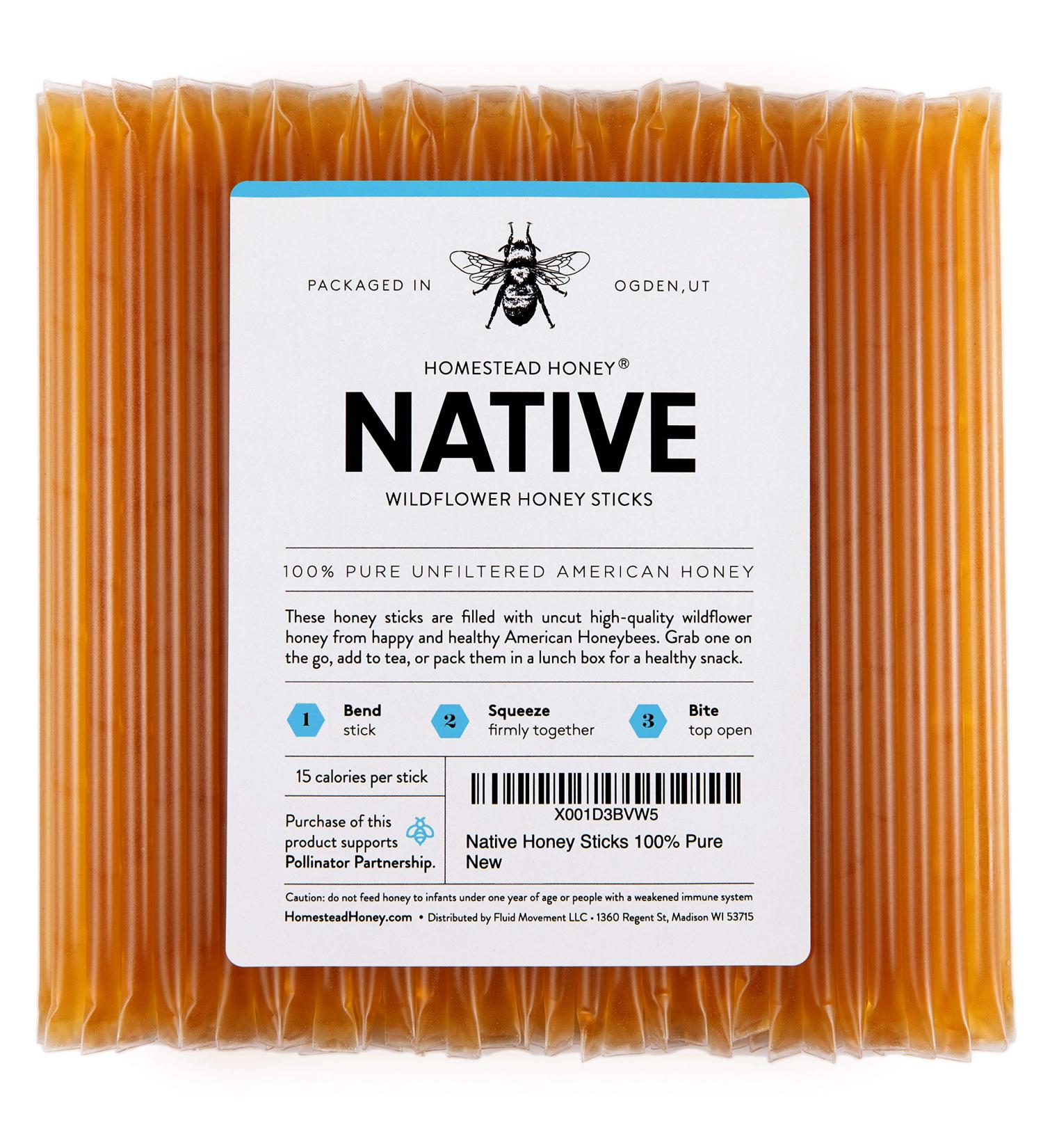 FM Native Honey Sticks (100 ct) - Pure Honey Infused Sticks for Natural Sweetness - Buy Online on GoSupps.com