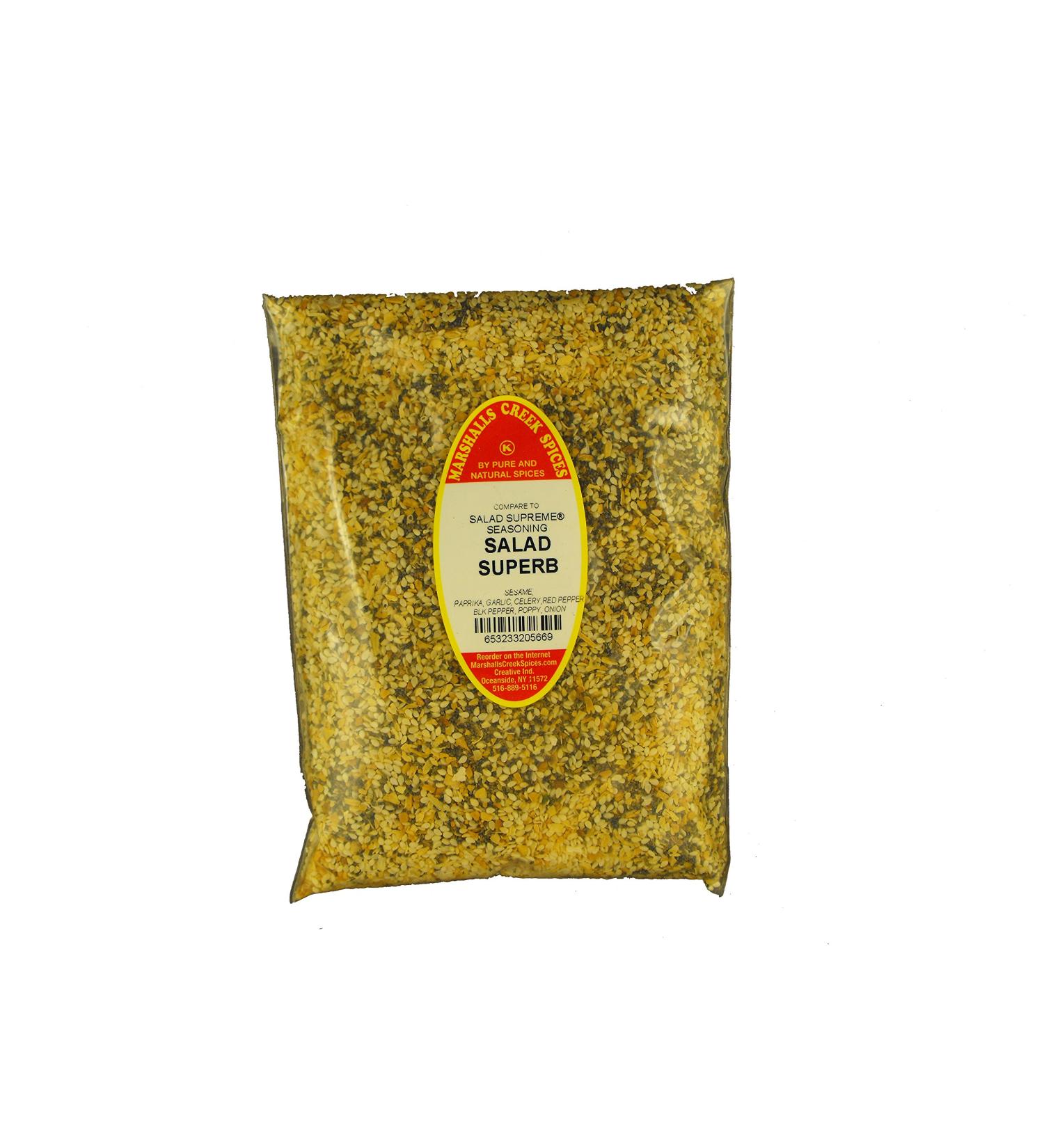 Marshalls Creek Spices Marshalls Creek Kosher Spices Salad Superb Seasoning No Salt Refill 11 Oz 11 ounces Black Pepper 11 Count (Pack of 1)