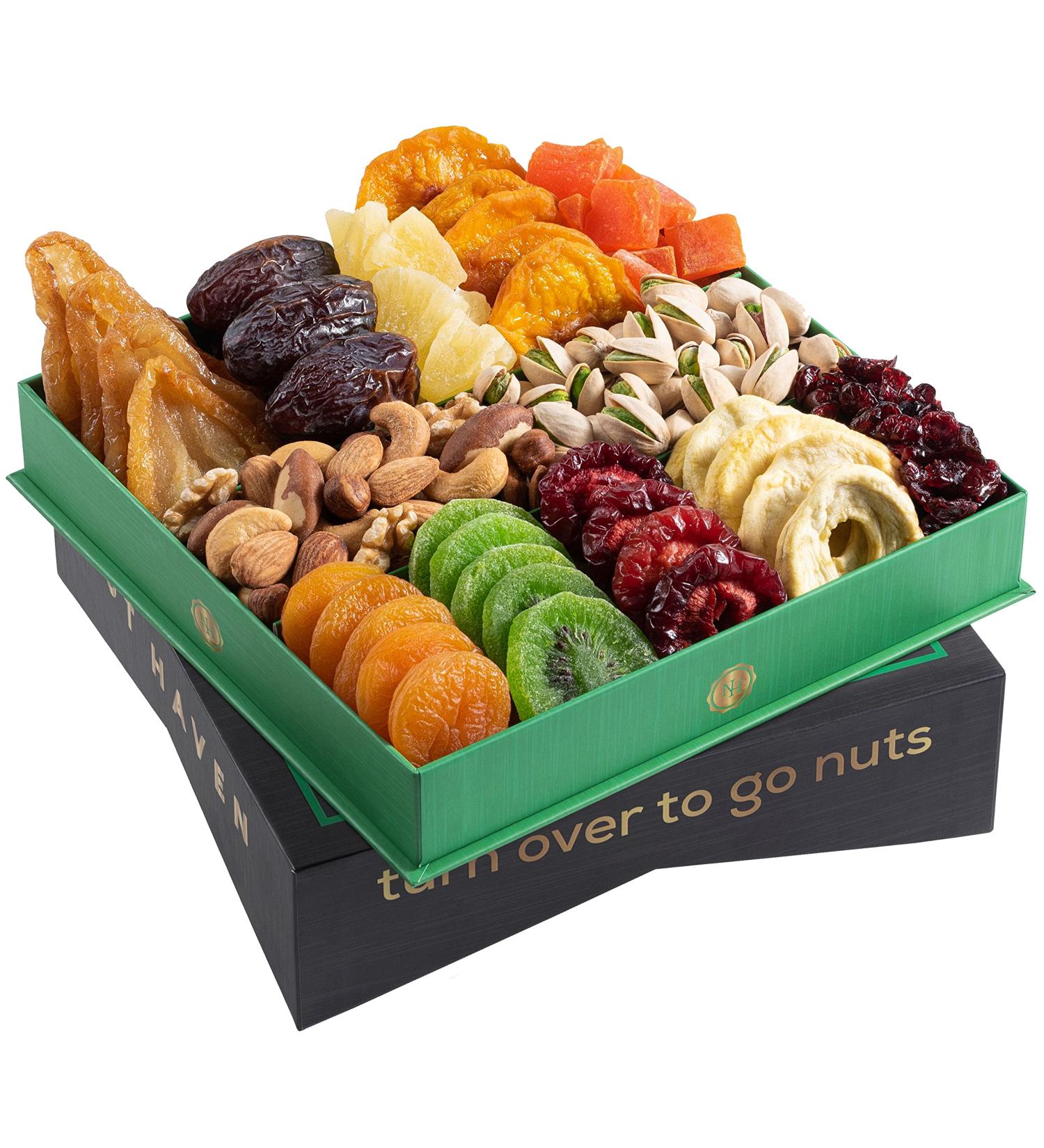 Dried Fruit & Nuts Gift Basket | Gourmet Food Gift for Birthday, Christmas, Thanksgiving, Father's Day, Mother's Day | Perfect for Men, Women, Family & Adults - Buy Online on GoSupps.com
