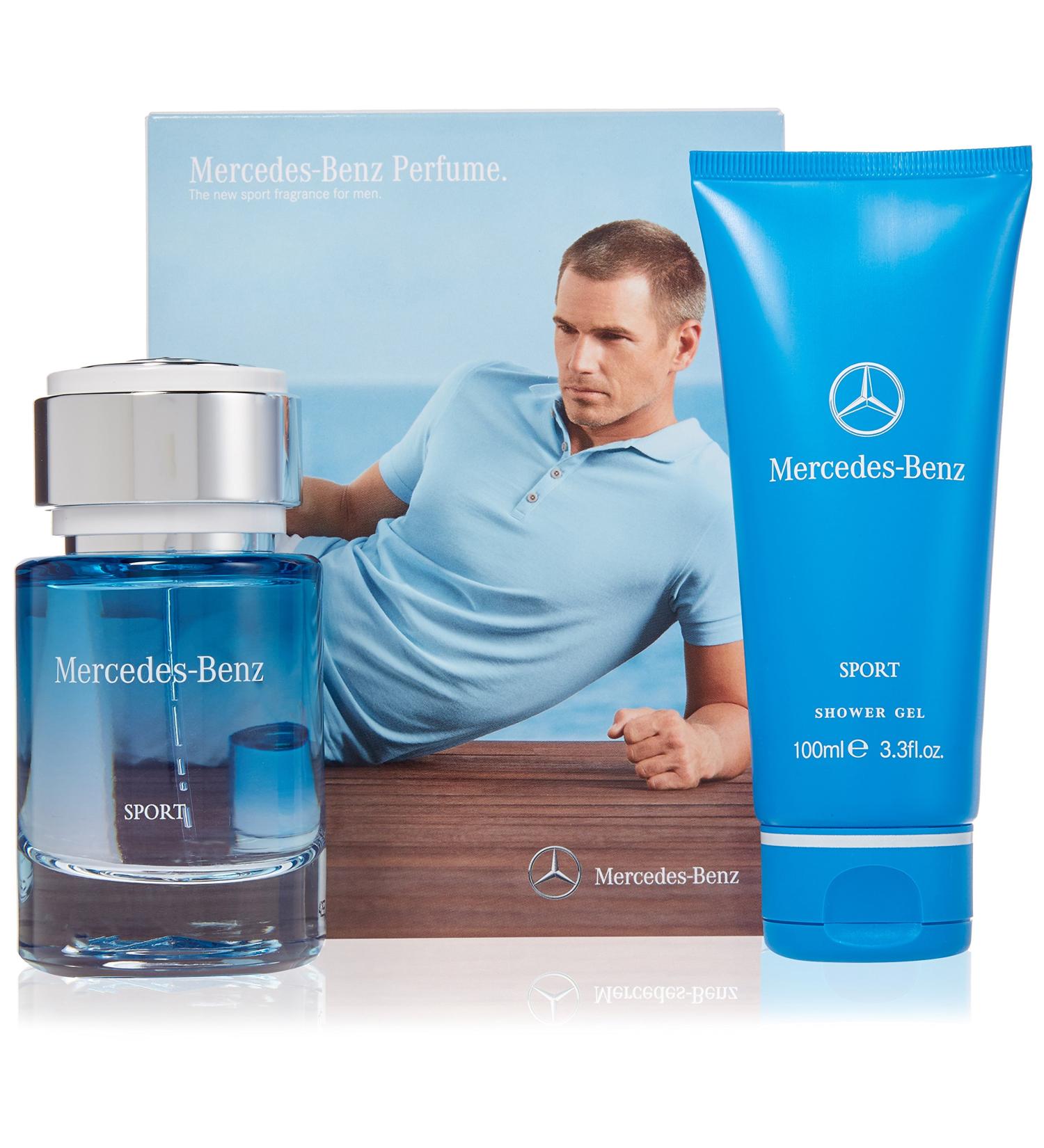 Mercedes Benz | Sport | Eau de Toilette and Shower Gel | 2 Piece Gift Set for Men | Woody Spicy Scent | EDT Spray 2.5 oz/Shower Gel - 3.3 oz - Buy Online on GoSupps.com