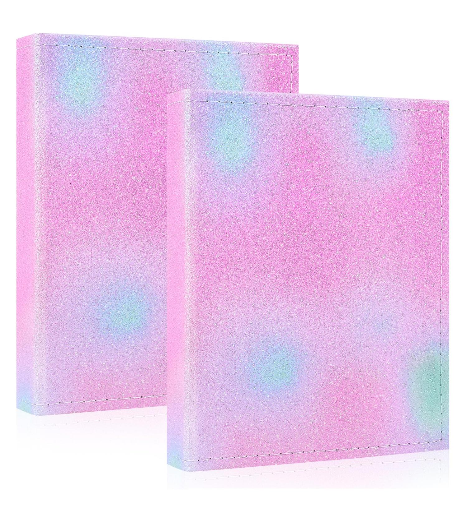 Basumee Small Photo Album 15x10CM - Holds 52 Photos, Blue-Pink, for Baby Kids Birthday & Family Anniversary - Buy Online on GoSupps.com